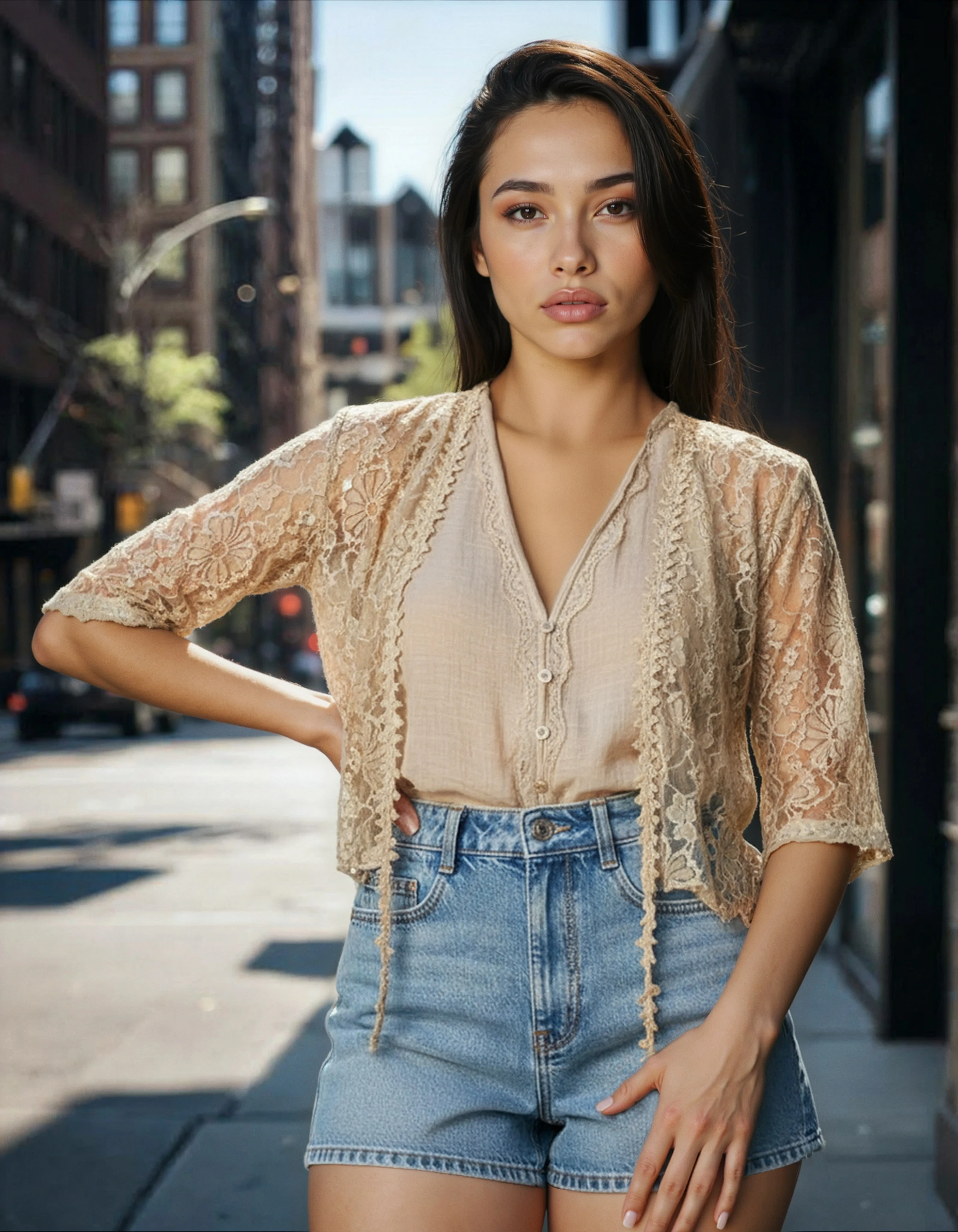 Unexpectedly You Golden Hour – Lace Boho Cardigan Top - Unexpectedly You