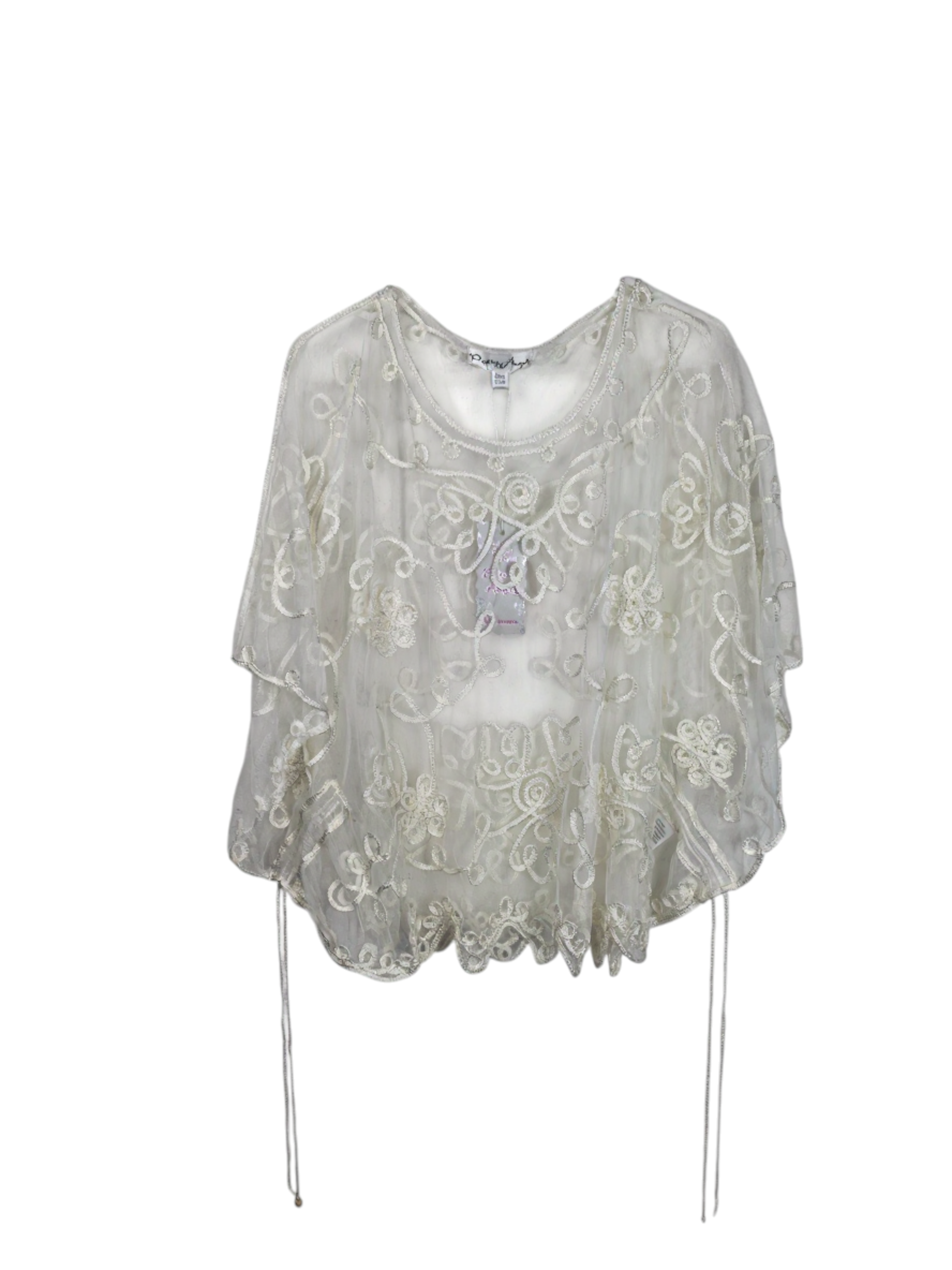 Unexpectedly You Whisper Bloom – White Embroidered Boho Top