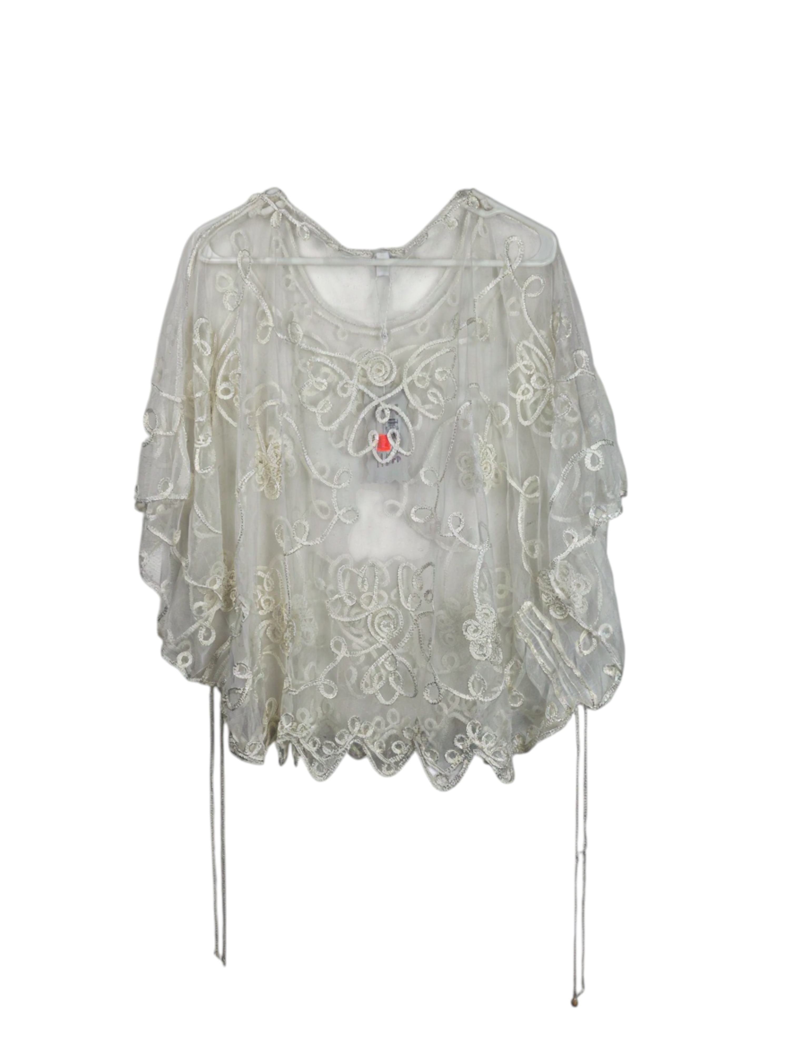 Unexpectedly You Whisper Bloom – White Embroidered Boho Top