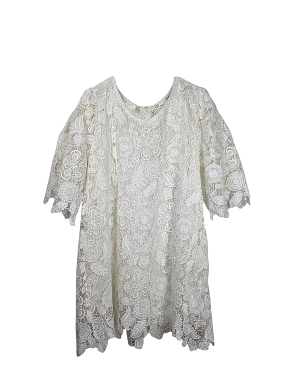 Unexpectedly You Ivory Muse – White Lace Boho Dress