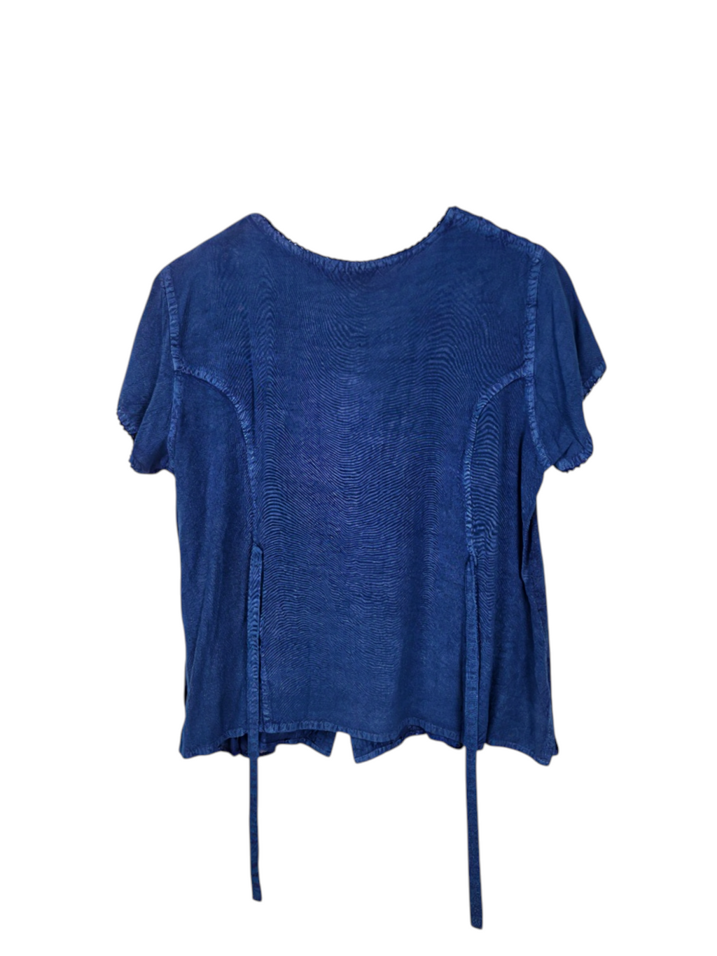 Unexpectedly You Skylight Serenity – Blue Embroidered Peplum Blouse