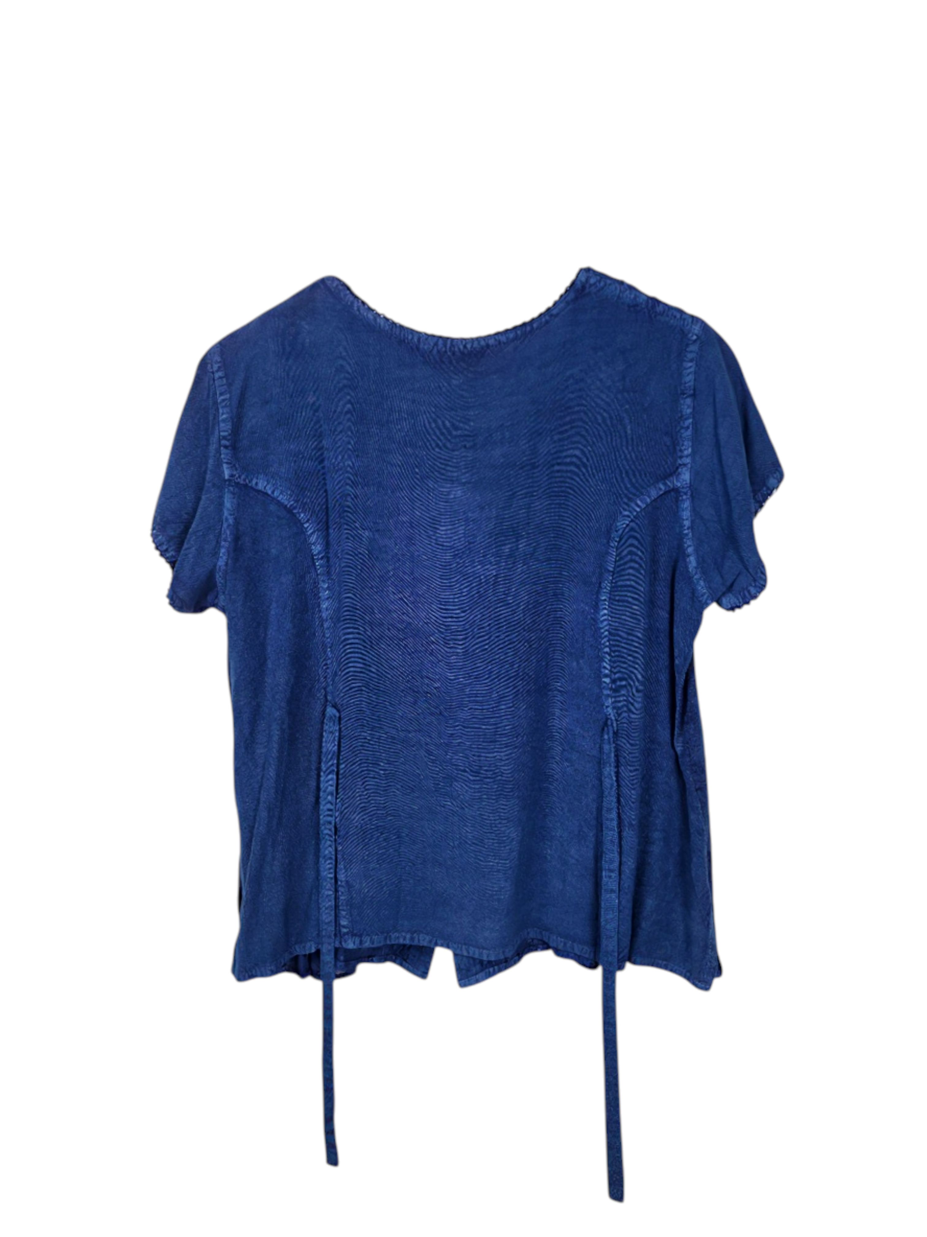 Unexpectedly You Skylight Serenity – Blue Embroidered Peplum Blouse