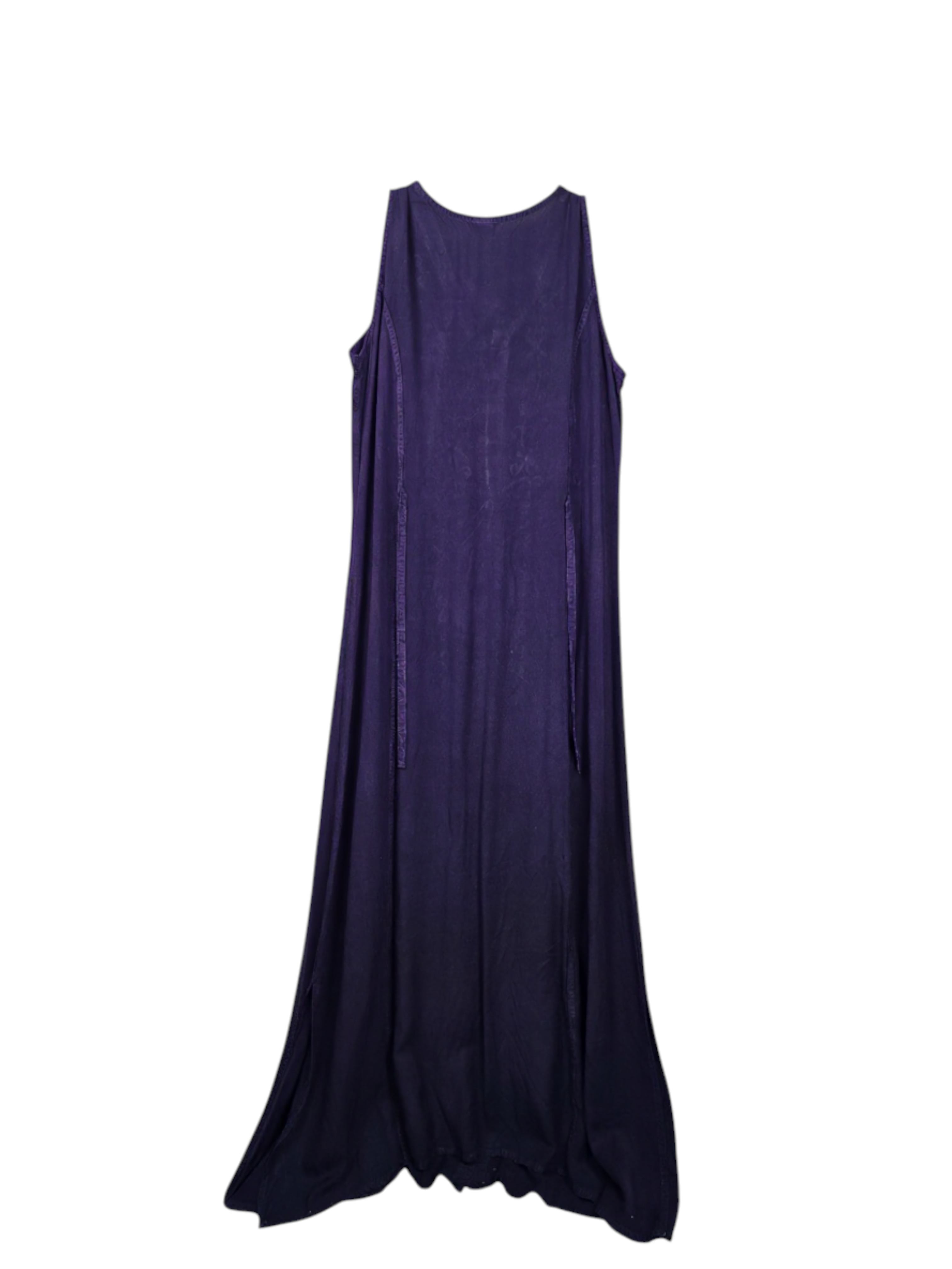 Unexpectedly You Violet Bloom – Deep Purple Embroidered Maxi Dress