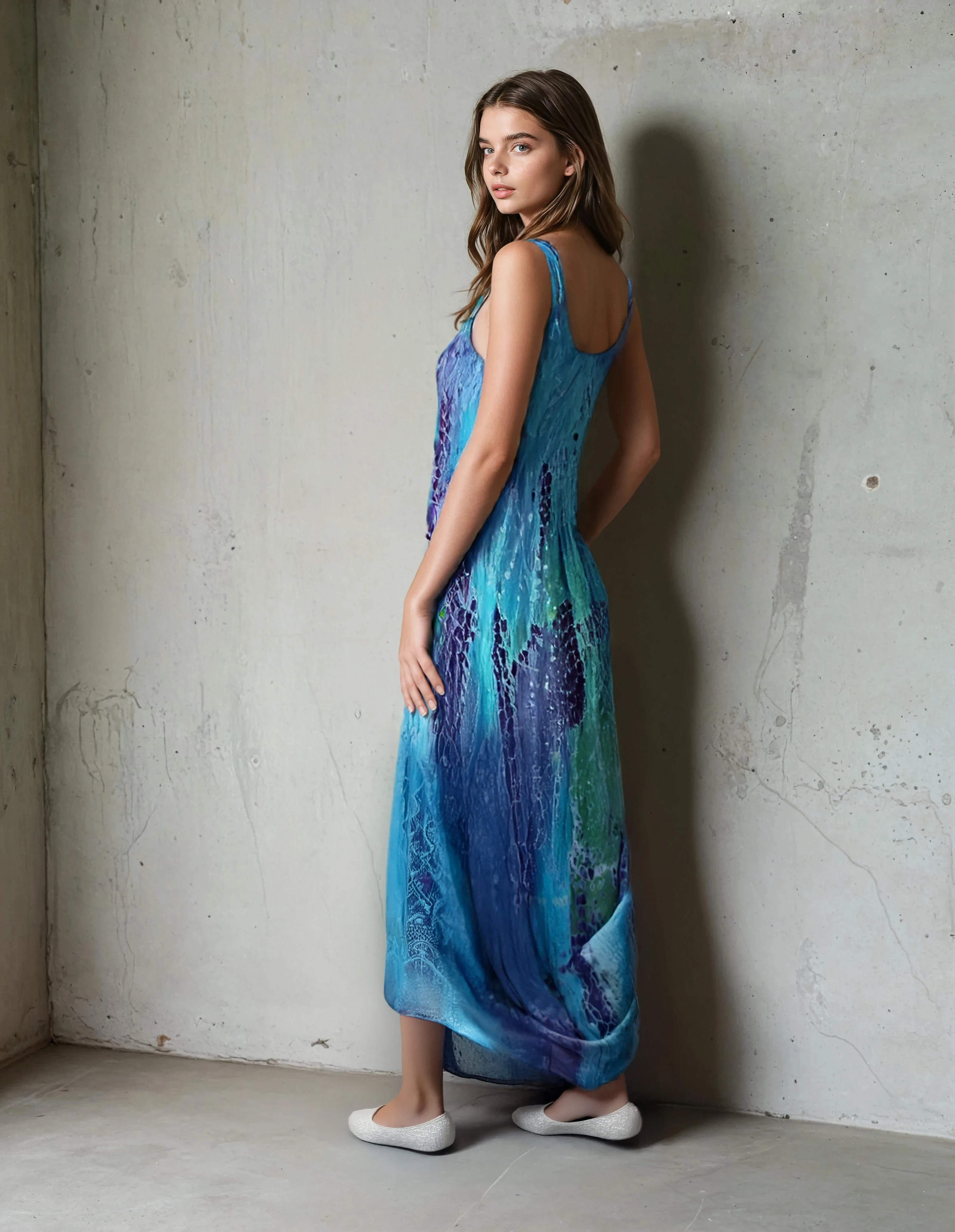 Unexpectedly You Ocean Mist – Blue & Purple Tie-Dye Maxi Dress