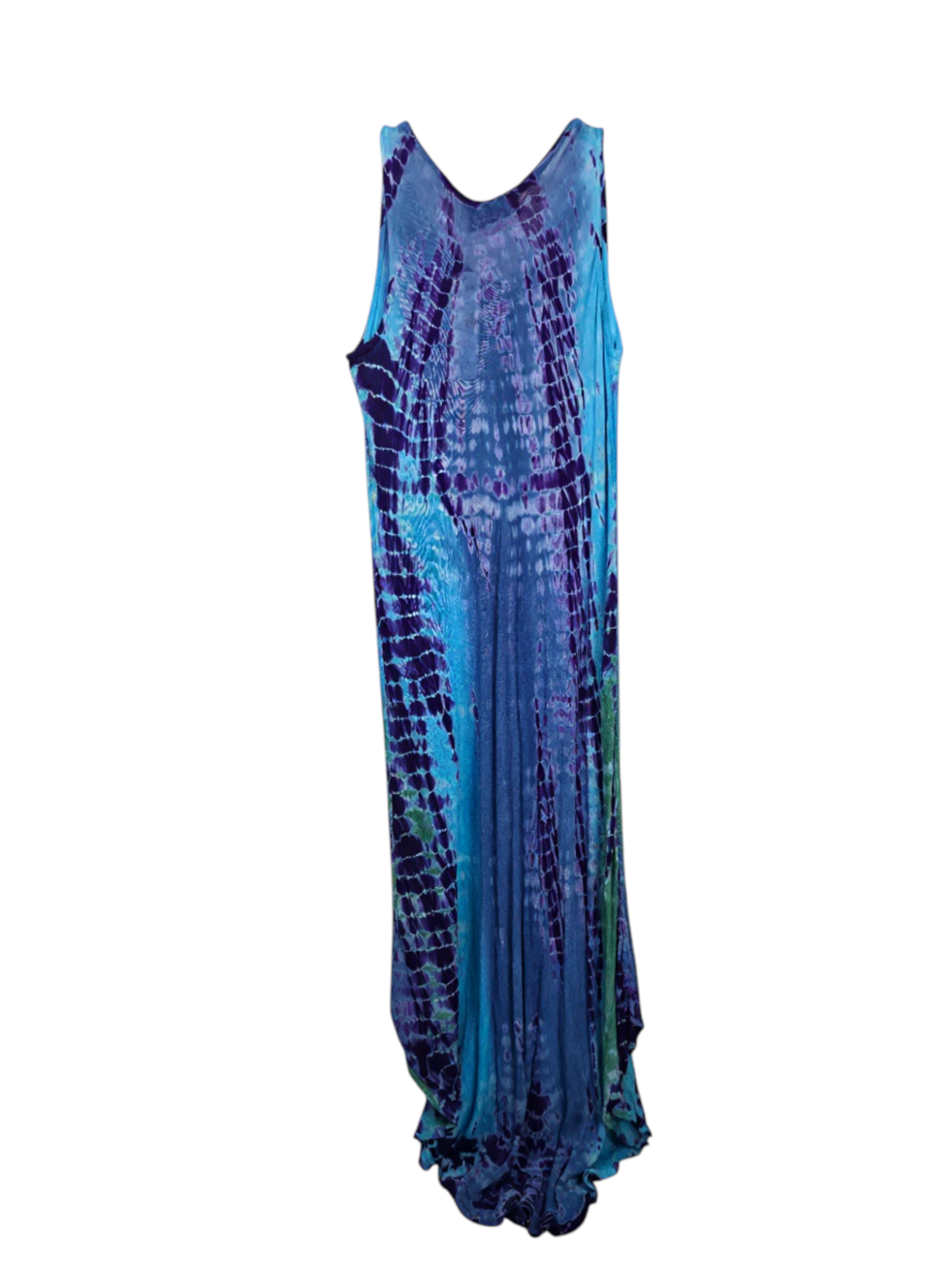 Unexpectedly You Ocean Mist – Blue & Purple Tie-Dye Maxi Dress