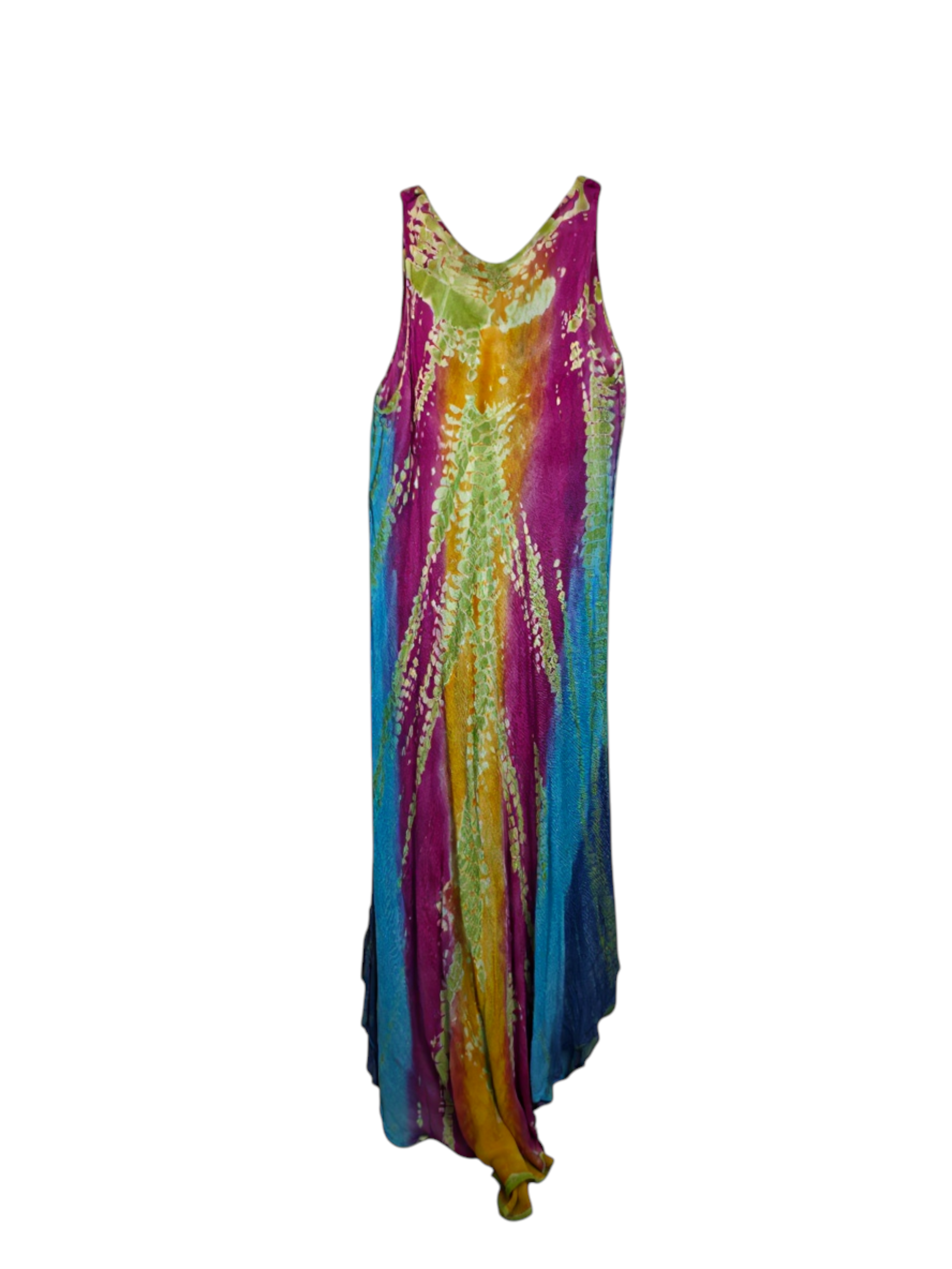 Unexpectedly You Sunset Mirage – Multicolor Tie-Dye Maxi Dress