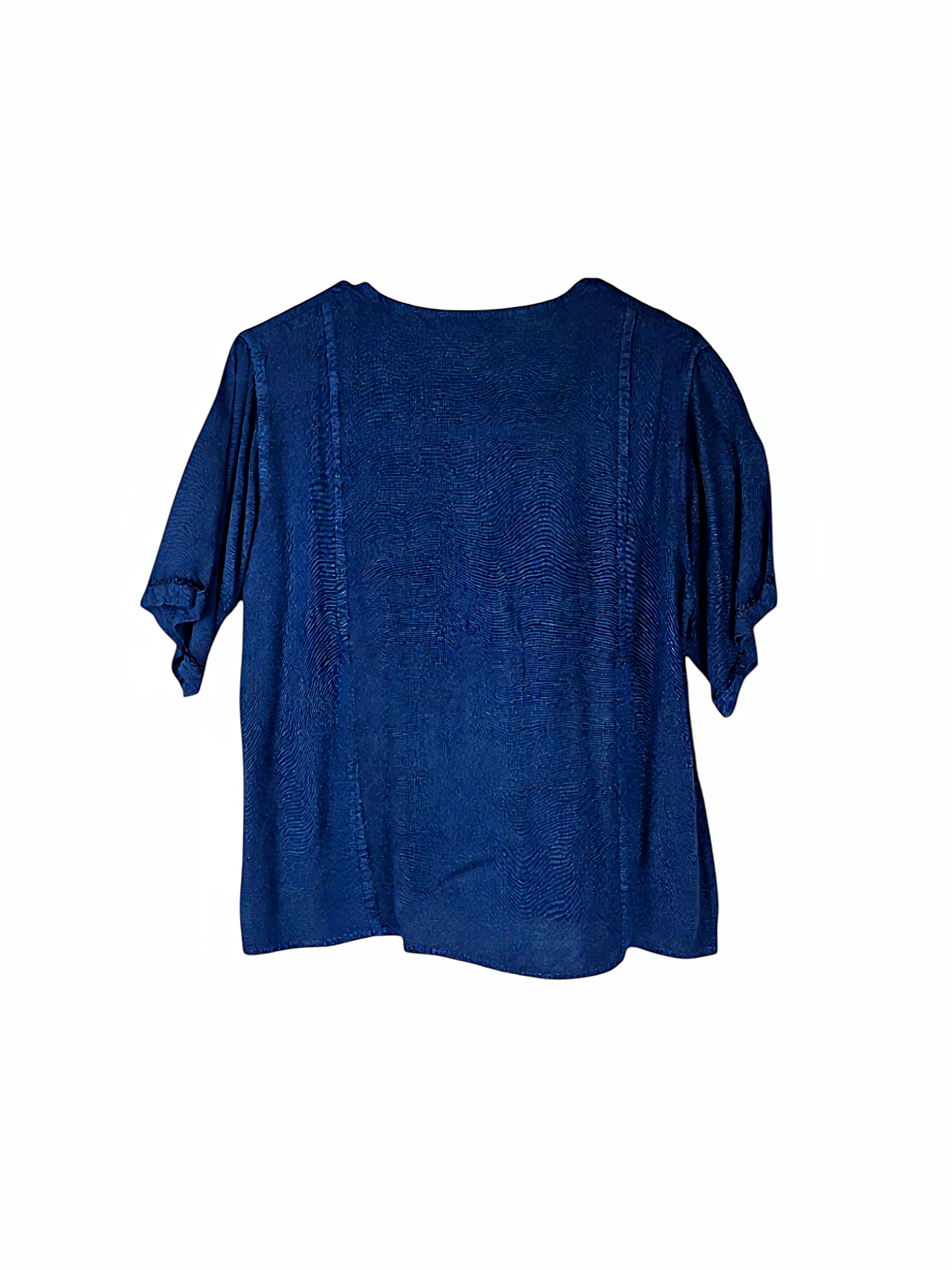 Unexpectedly You Midnight Bloom Embroidered Boho Top