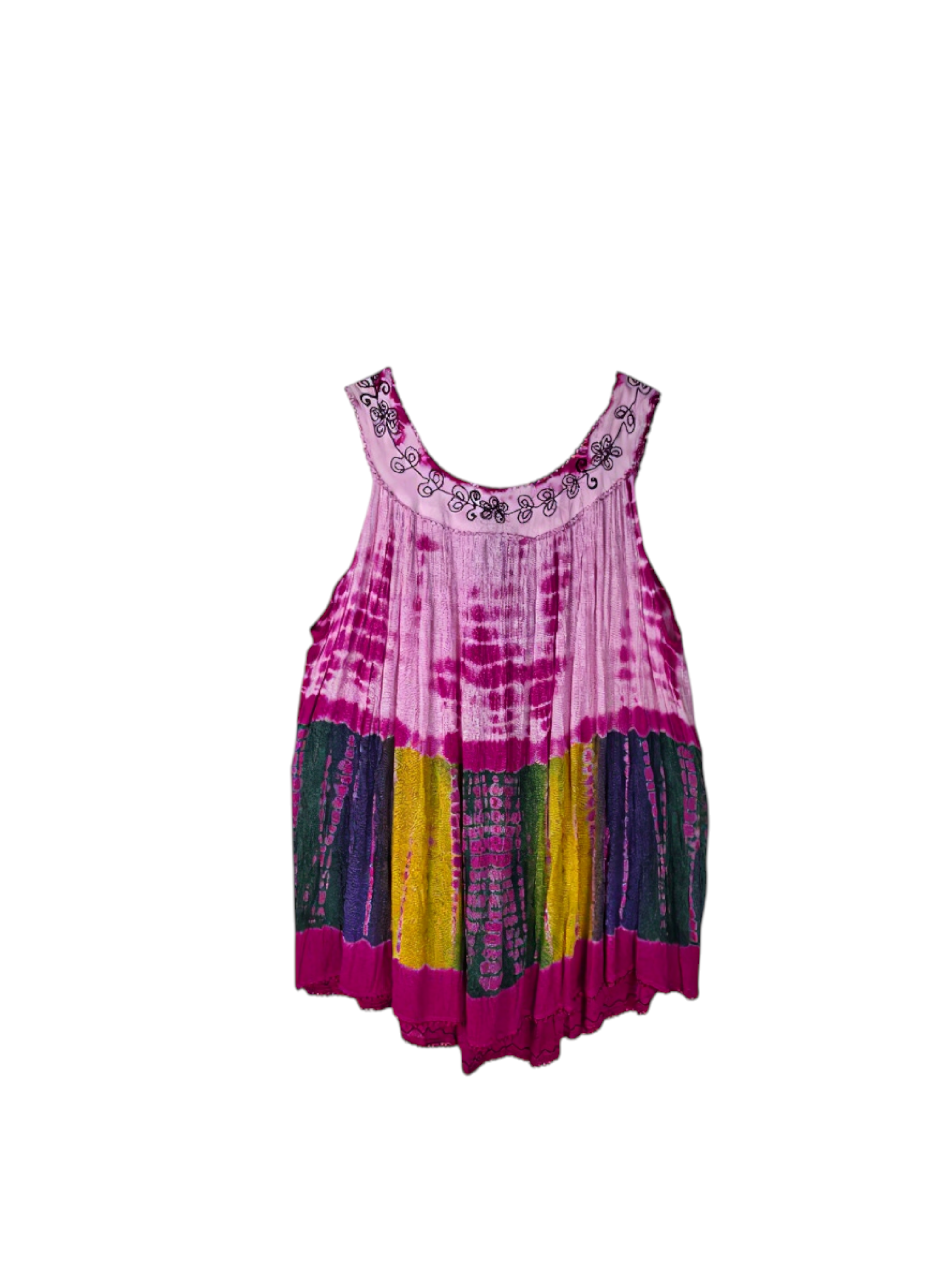 Unexpectedly You Wild Orchid Hand-Dyed Boho Tank Top