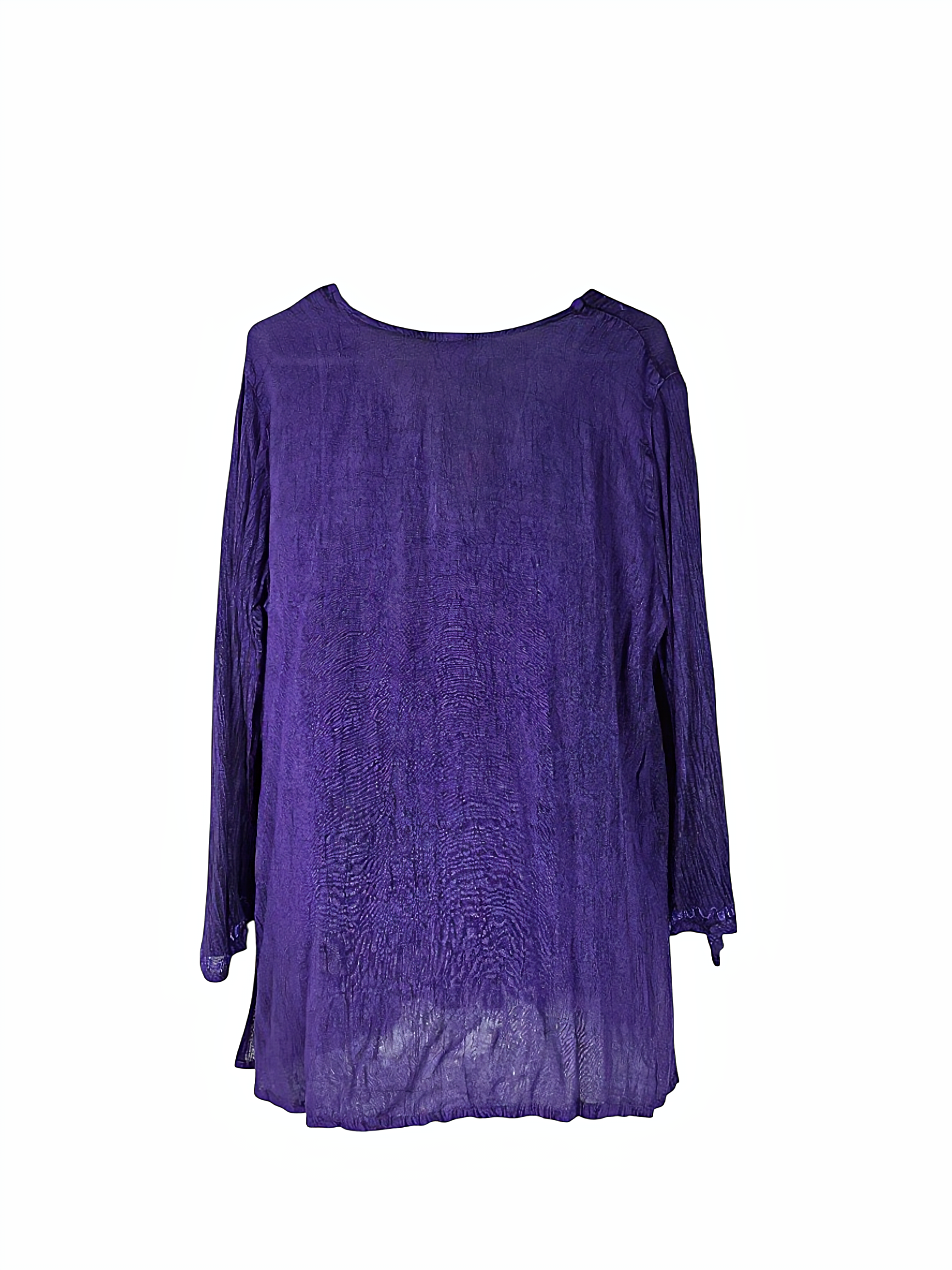 Unexpectedly You Amethyst Dawn Embroidered Boho Top