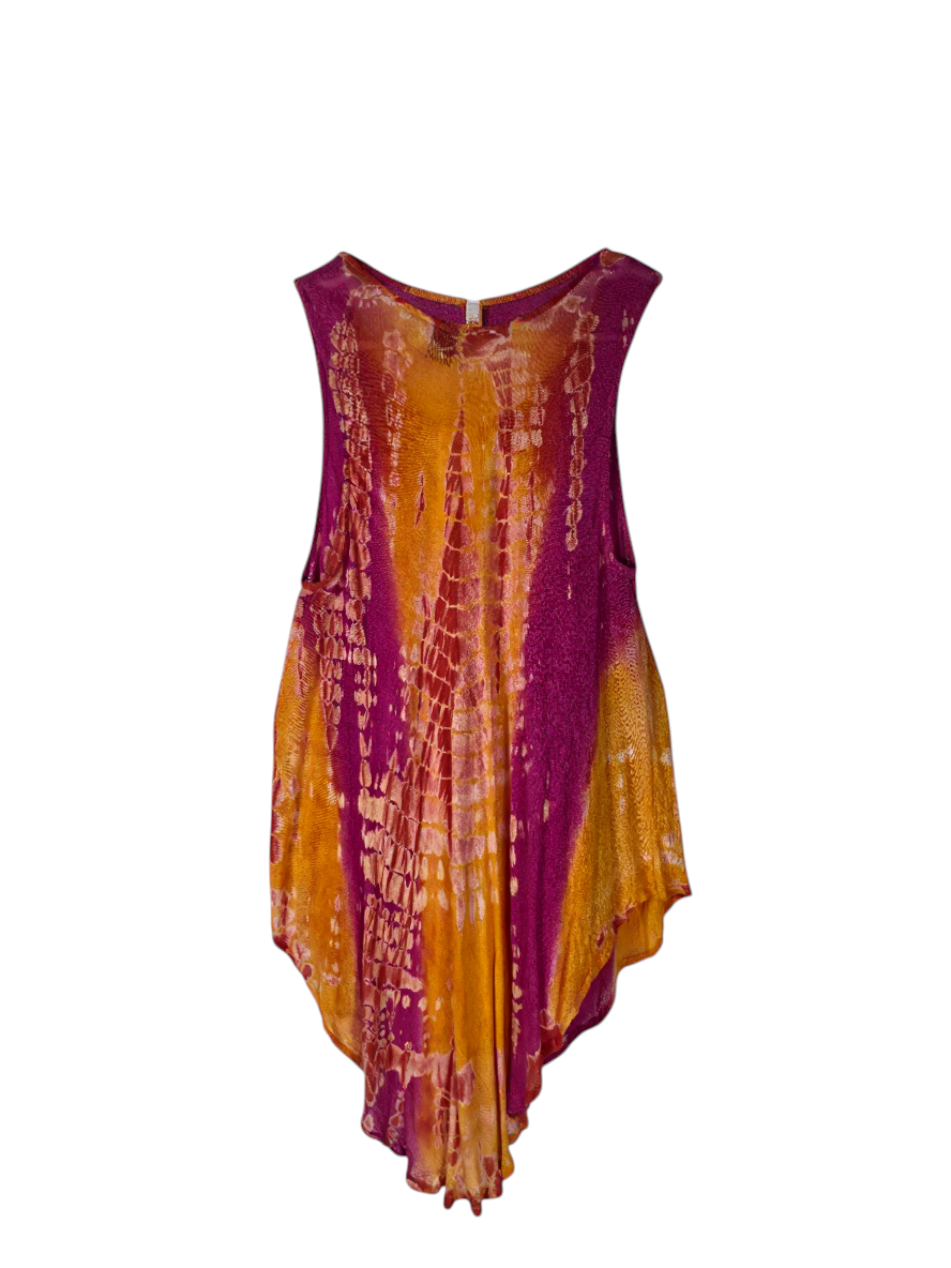 Unexpectedly You Sunset Mirage Hand-Dyed Boho Tank Top