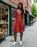 Unexpectedly You Amber Dusk Hand-Dyed Boho Midi Dress