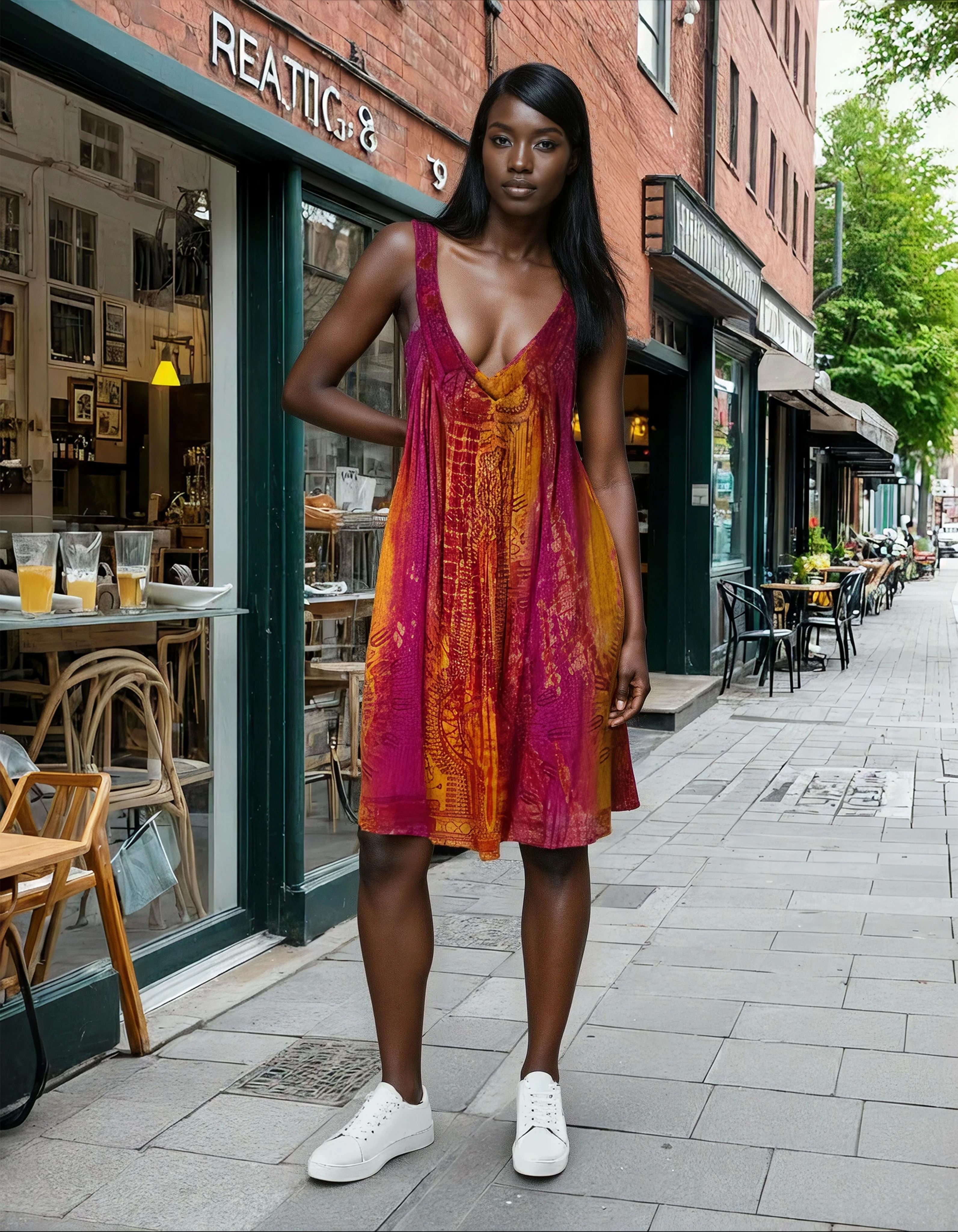 Unexpectedly You Amber Dusk Hand-Dyed Boho Midi Dress
