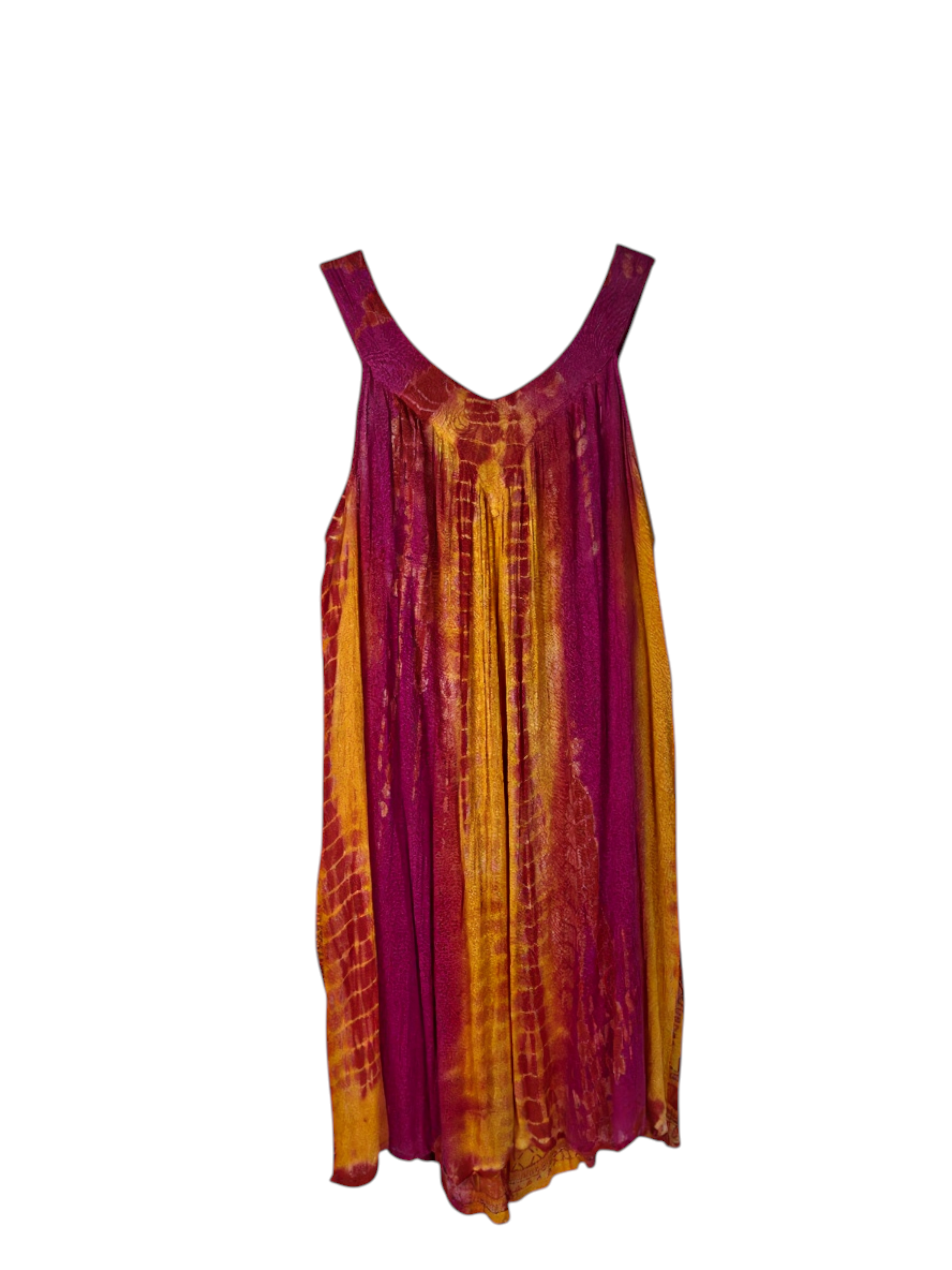 Unexpectedly You Amber Dusk Hand-Dyed Boho Midi Dress