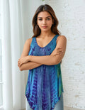 Unexpectedly You Ocean Mirage Hand-Dyed Boho Tunic
