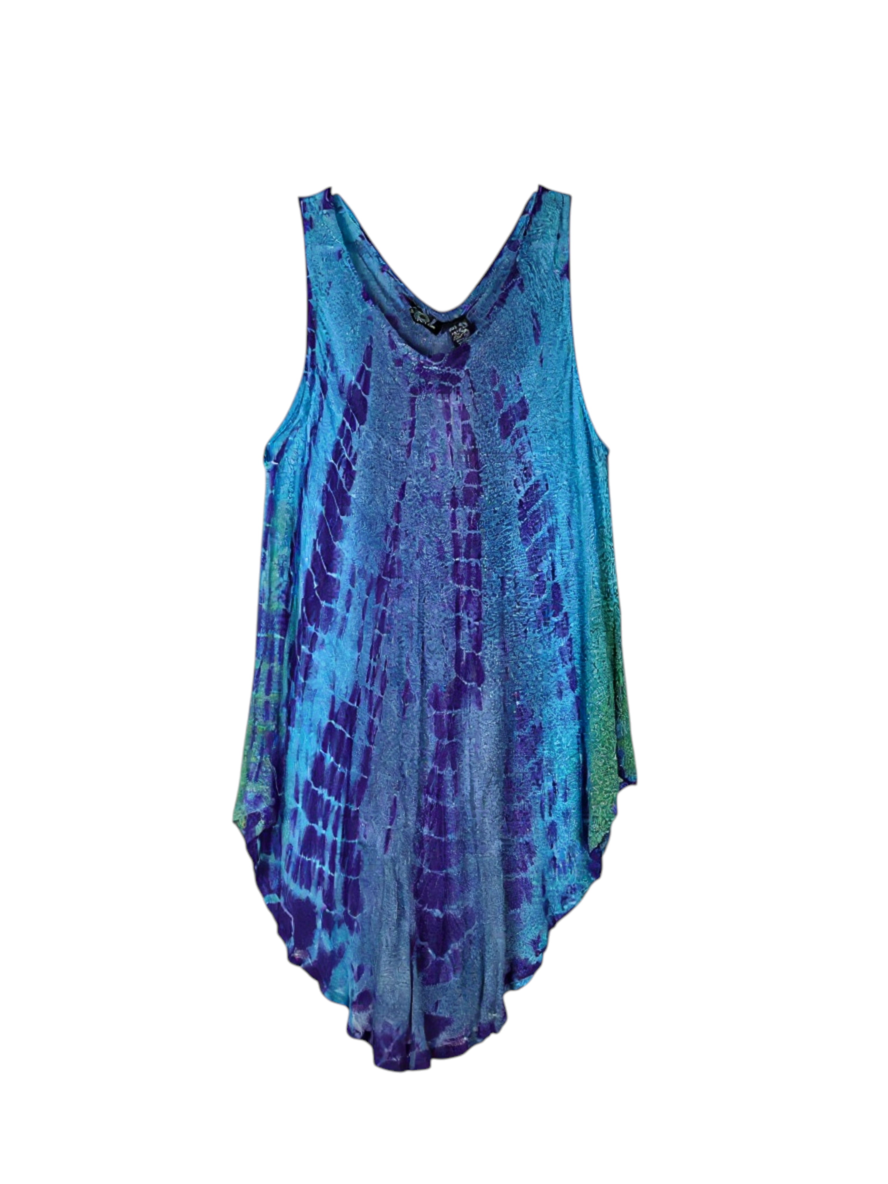 Unexpectedly You Ocean Mirage Hand-Dyed Boho Tunic