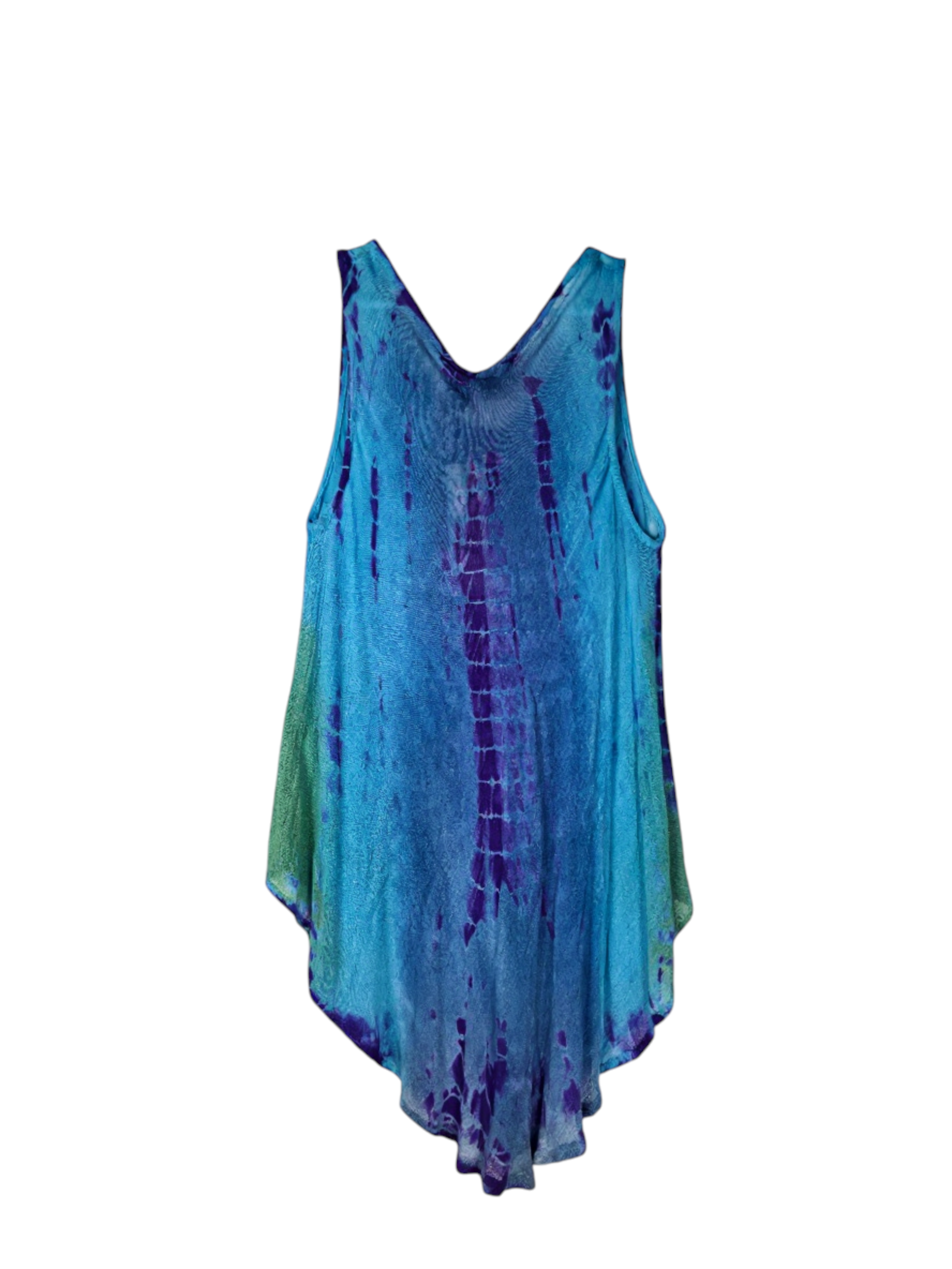 Unexpectedly You Ocean Mirage Hand-Dyed Boho Tunic