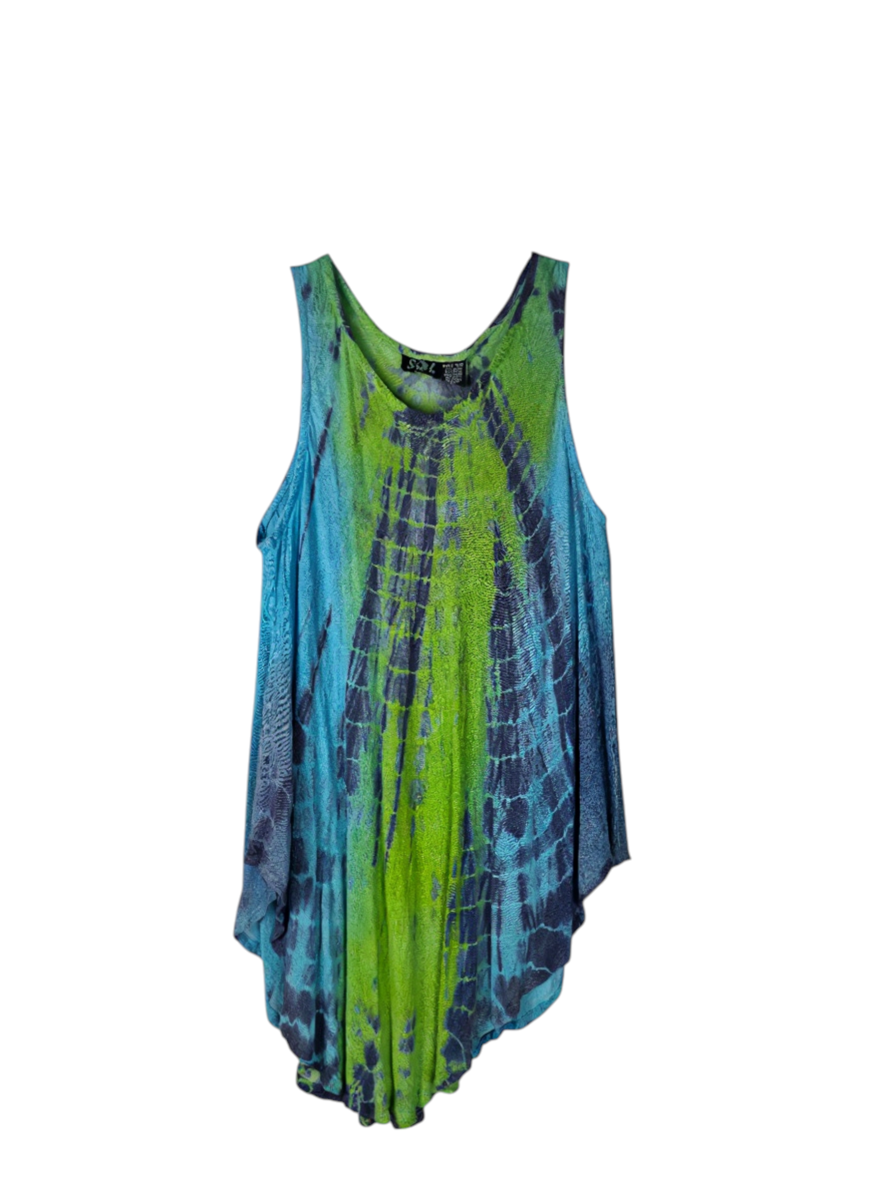 Unexpectedly You Ocean Breeze Hand-Dyed Flowy Tunic Top