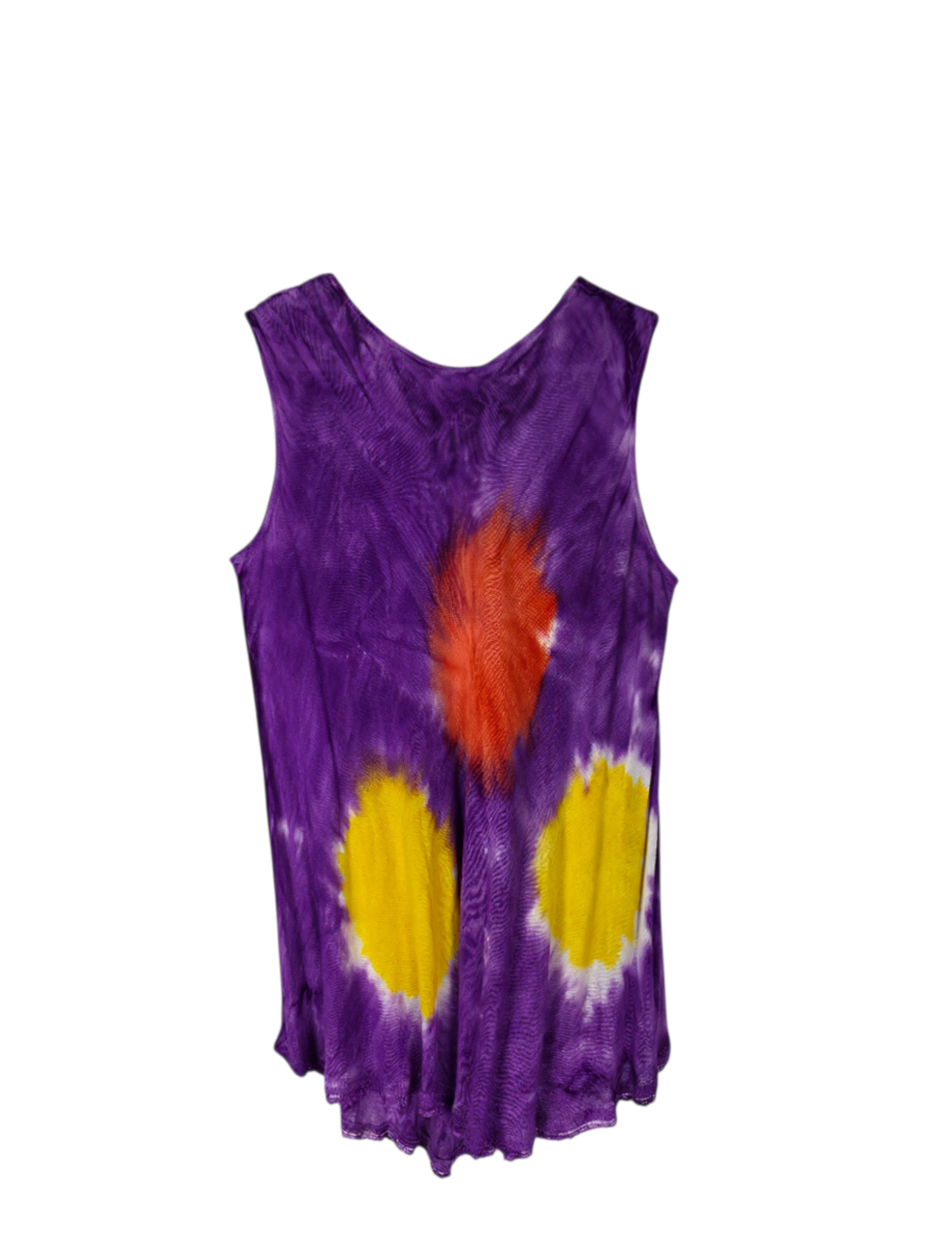 Unexpectedly You Purple Burst Hand-Dyed Sleeveless Top