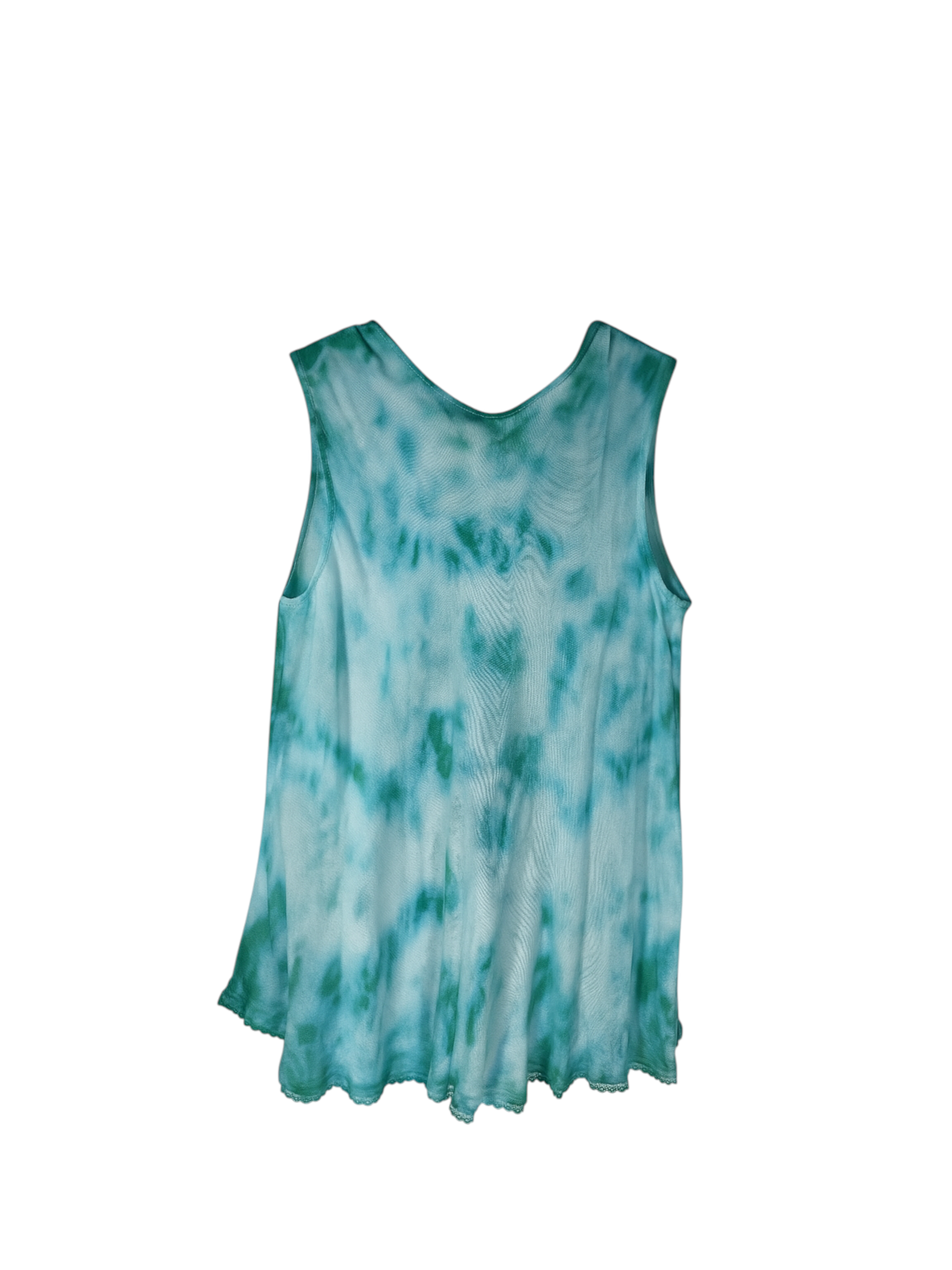 Unexpectedly You Aqua Breeze Dolphin Art Sleeveless Top