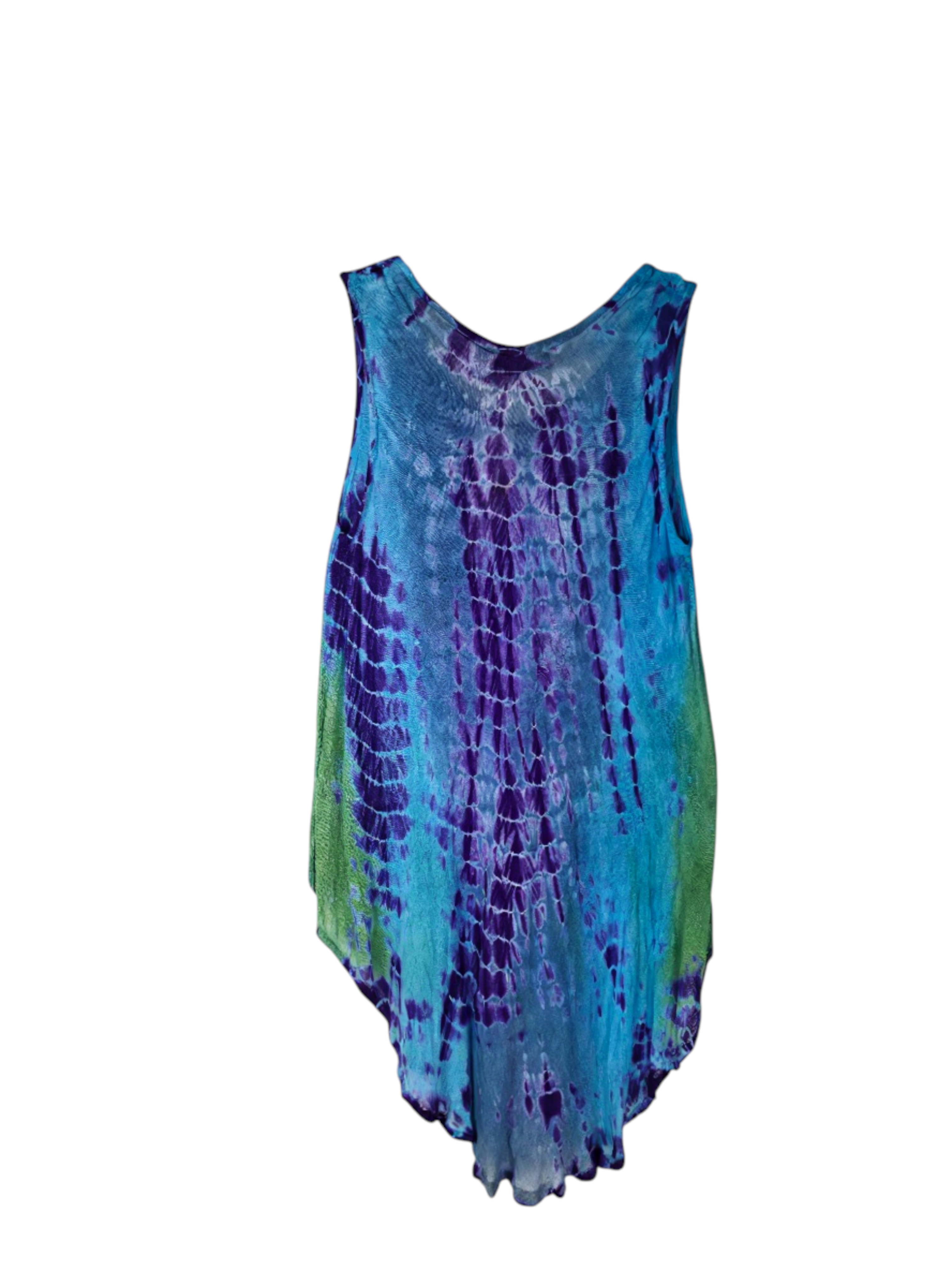 Unexpectedly You Ocean Mirage Hand-Dyed Flowy Tank Top