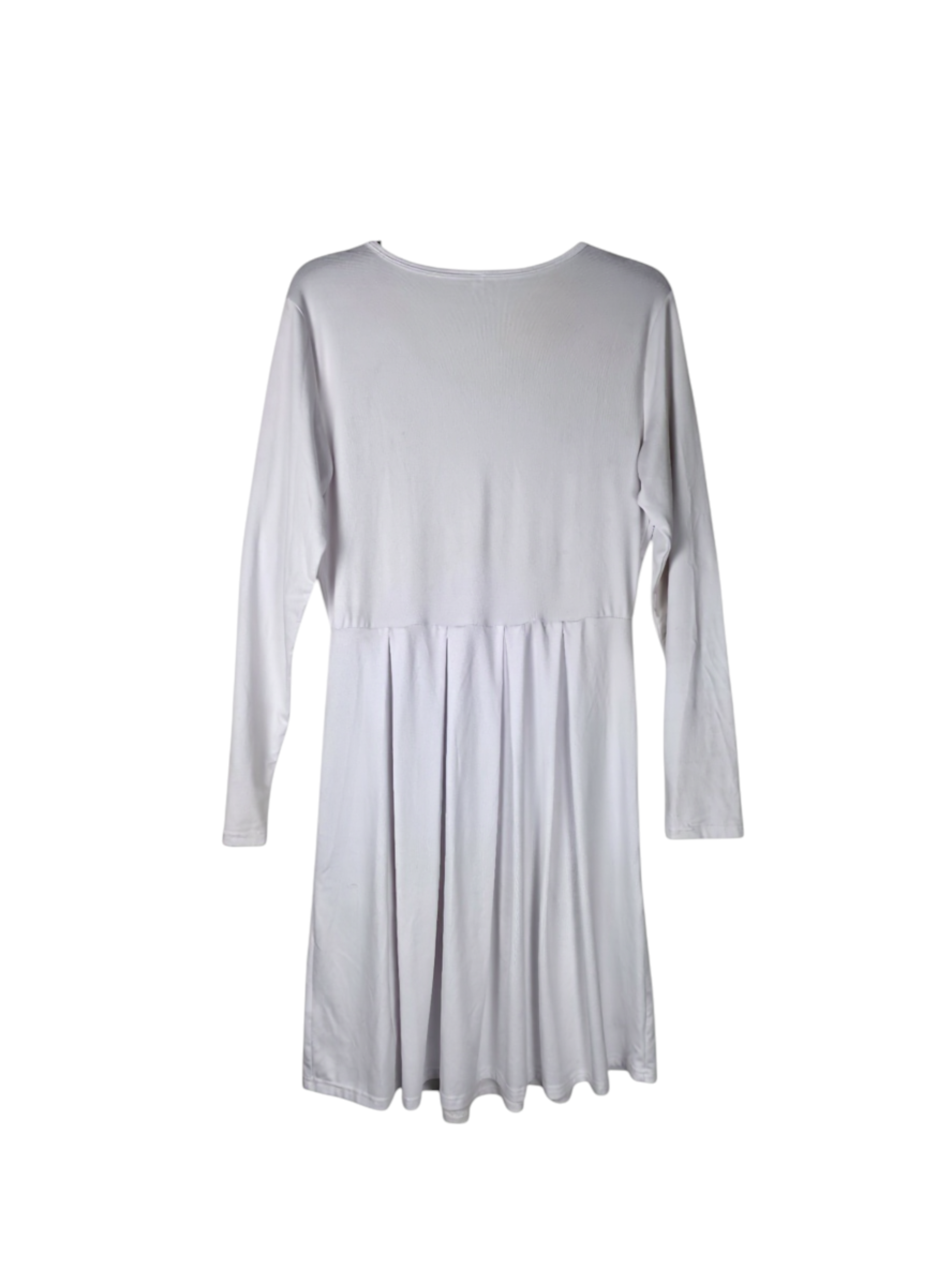 Unexpectedly You Ivory Comfort Long-Sleeve Casual Dress