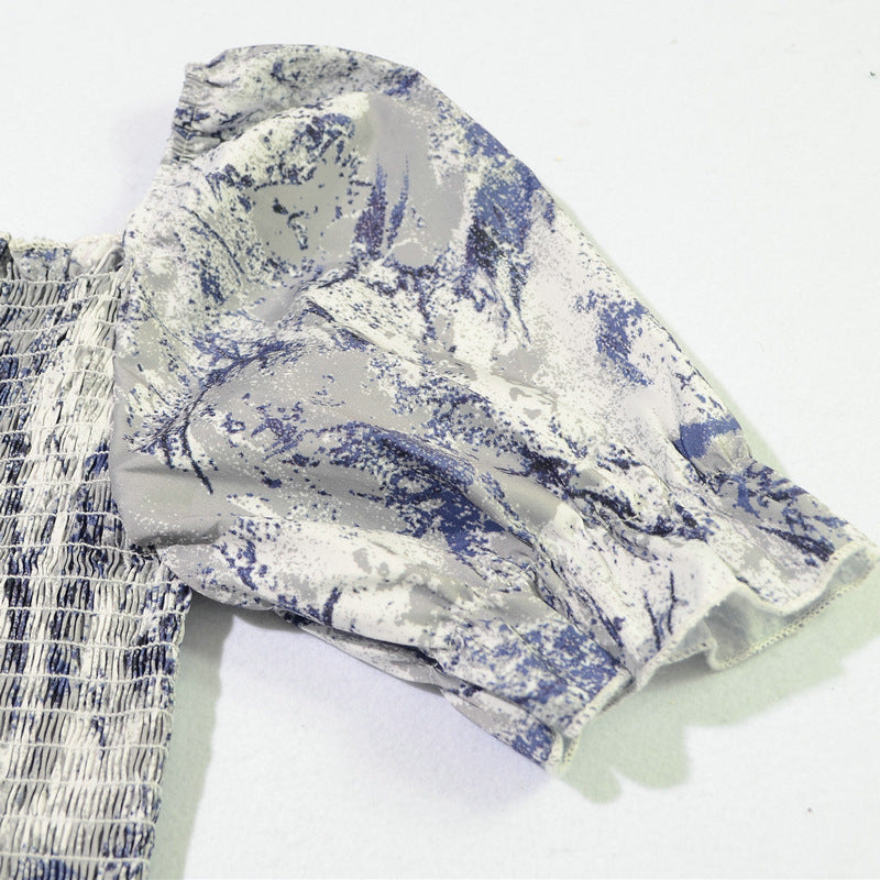 French Floral Print Slim Blouse – product image 7