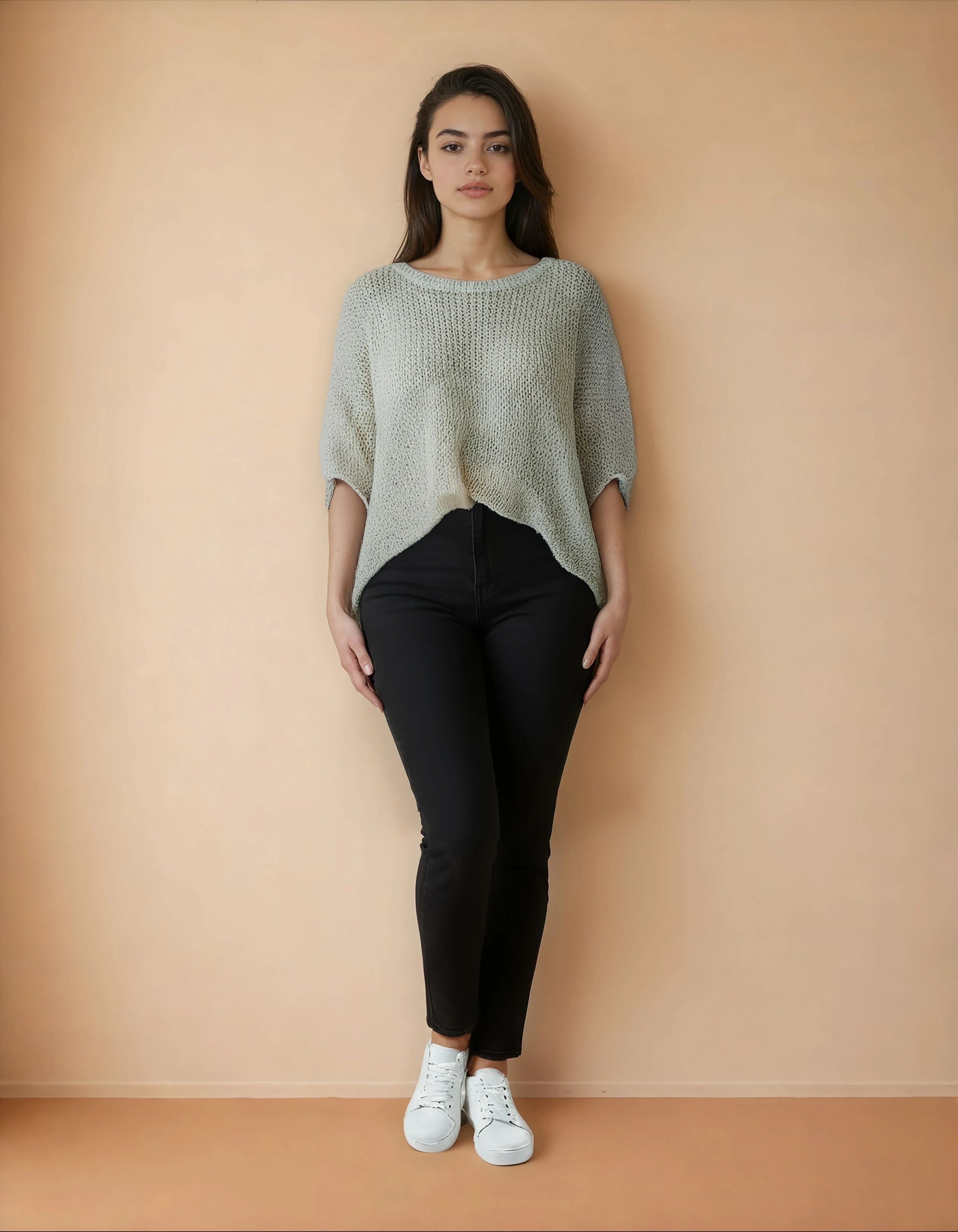 Unexpectedly You Soft Mist Lightweight Knit Top