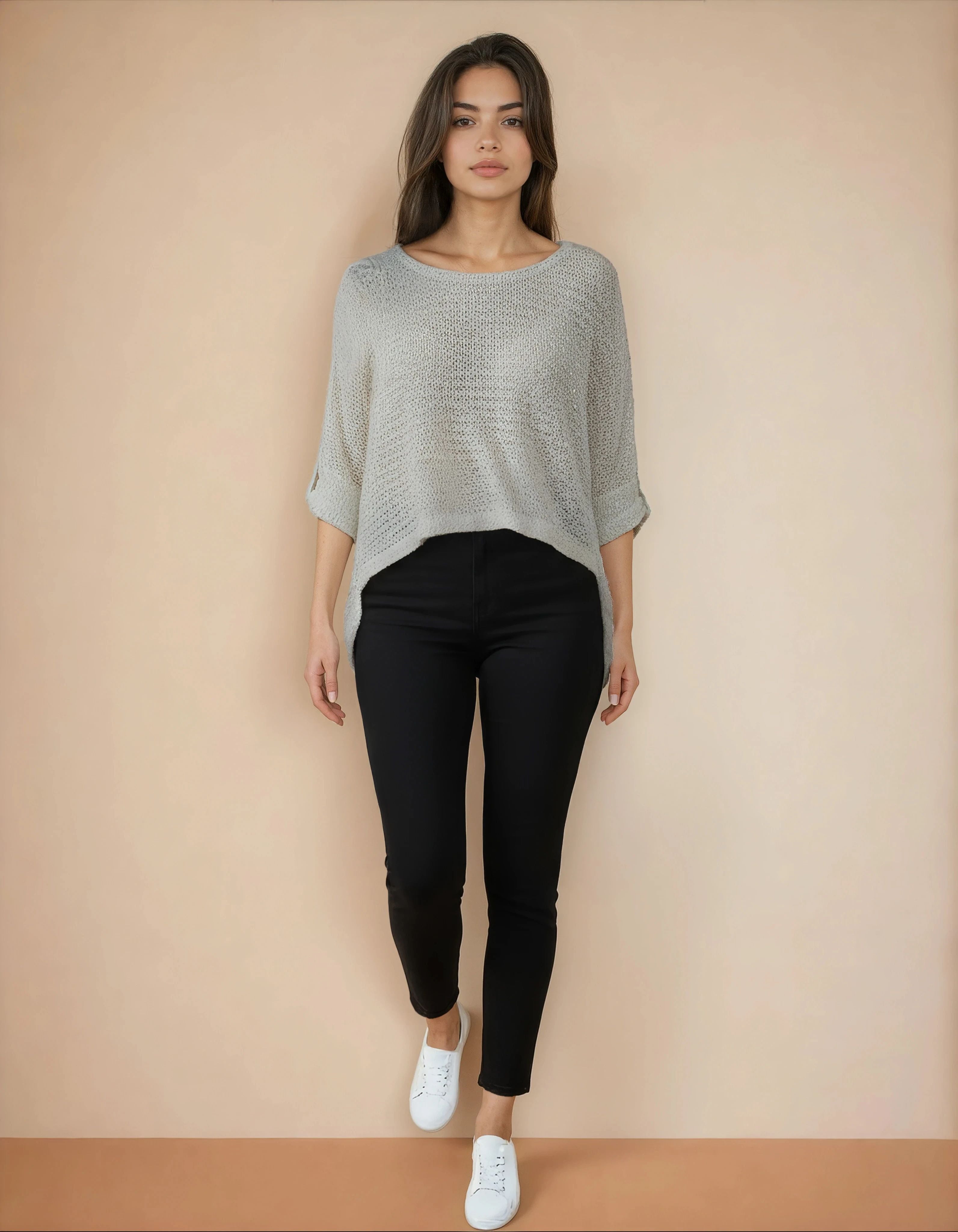 Unexpectedly You Soft Mist Lightweight Knit Top