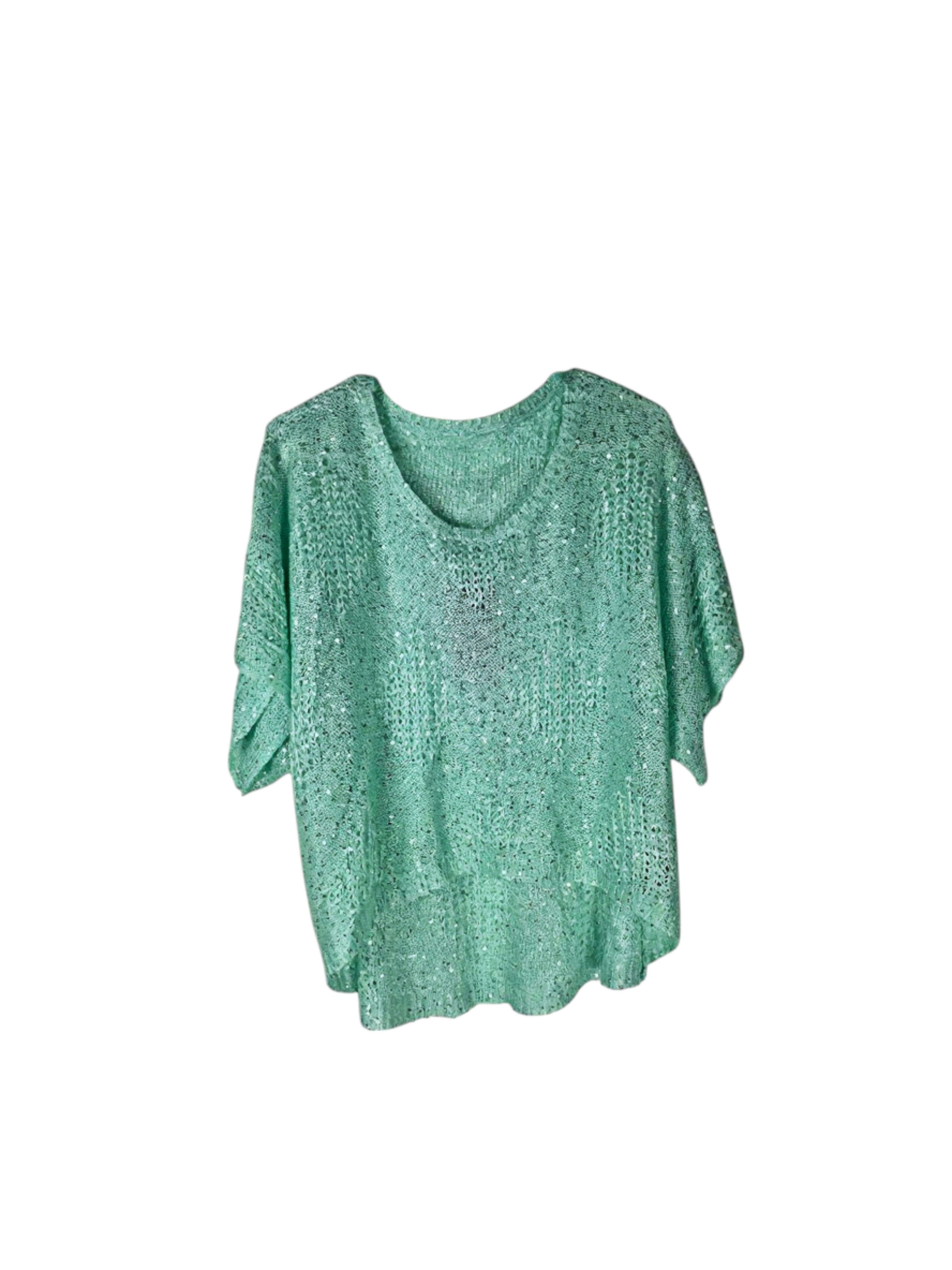 Unexpectedly You Mint Breeze Lightweight Knit Top