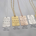 Israel Military Tag Necklace