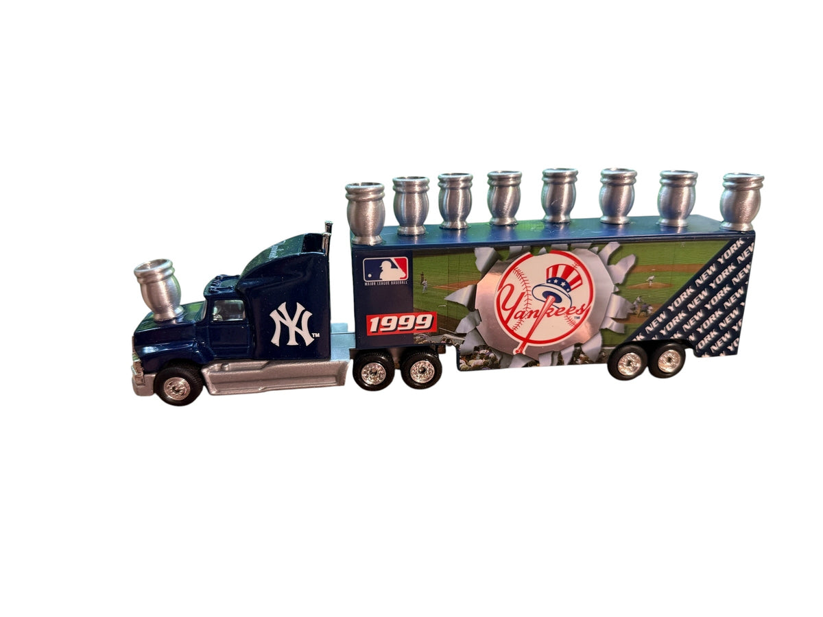 Vintage Yankees Baseball Collectible Truck Menorah