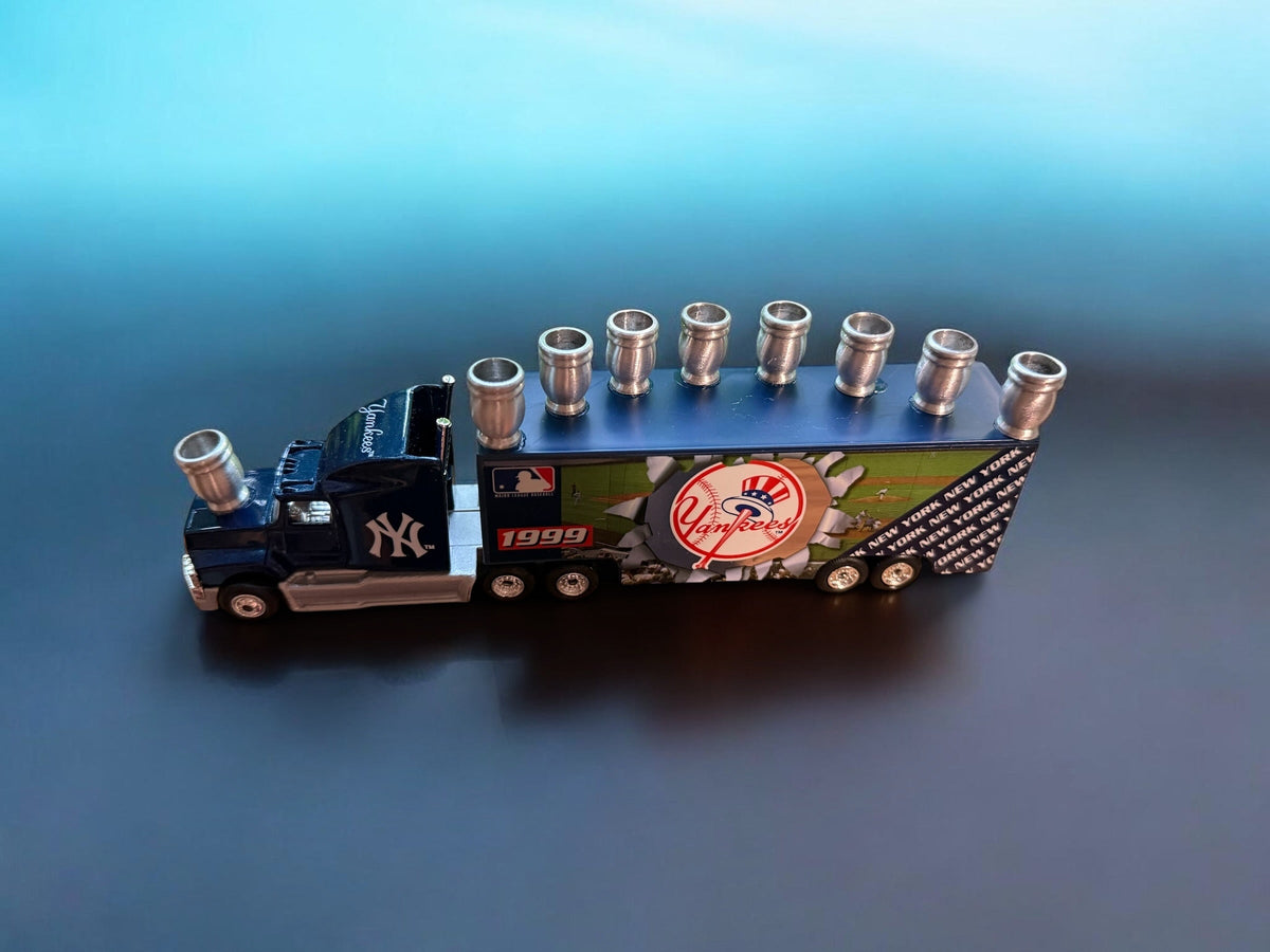 Vintage Yankees Baseball Collectible Truck Menorah