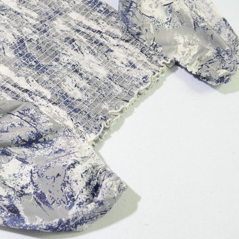 French Floral Print Slim Blouse – product image 9