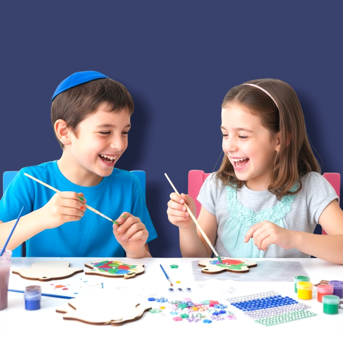 Jewish Craft Kits- Hamsa, Mezuzah & Dreidel