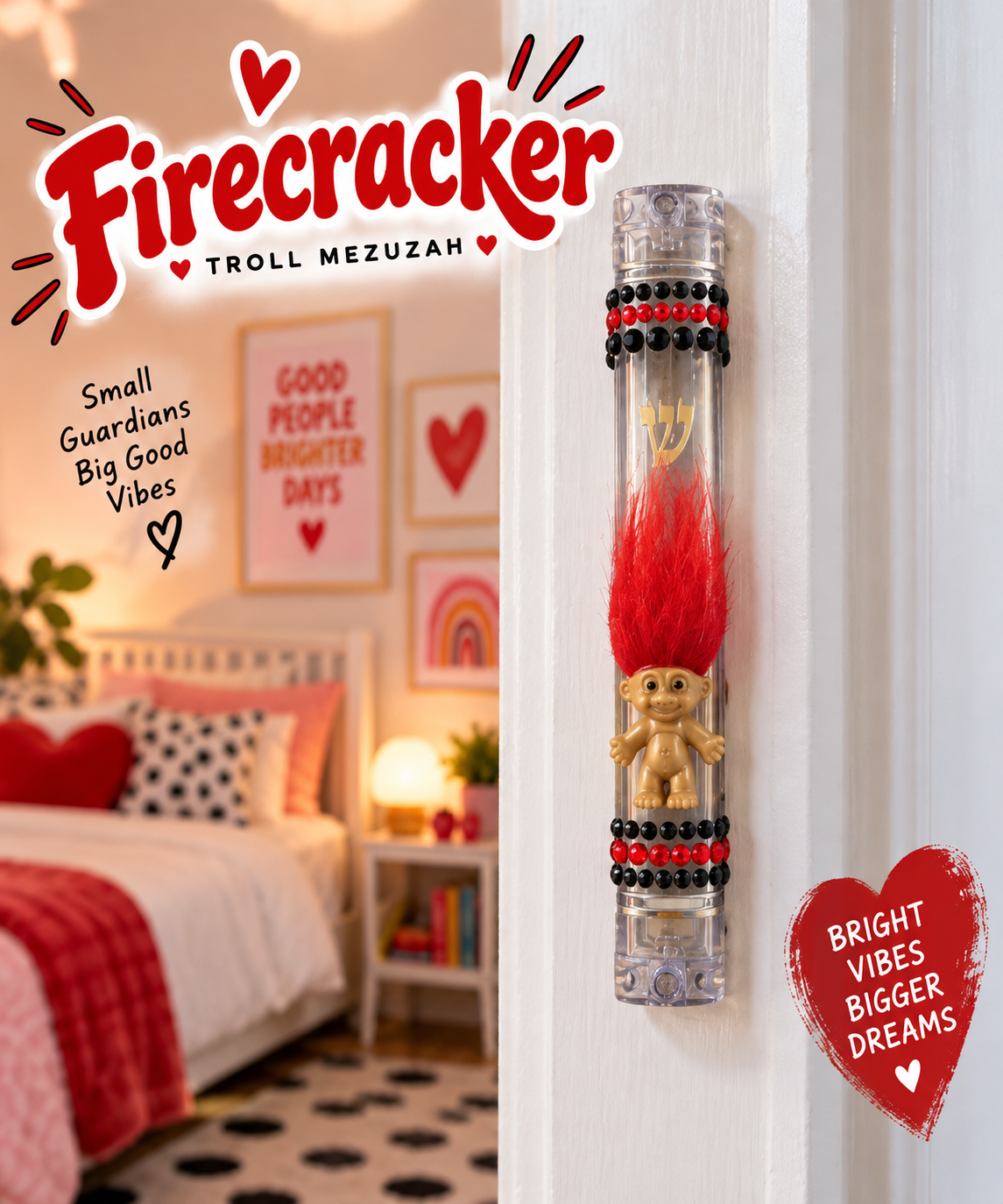 Vintage Troll Mezuzah Case