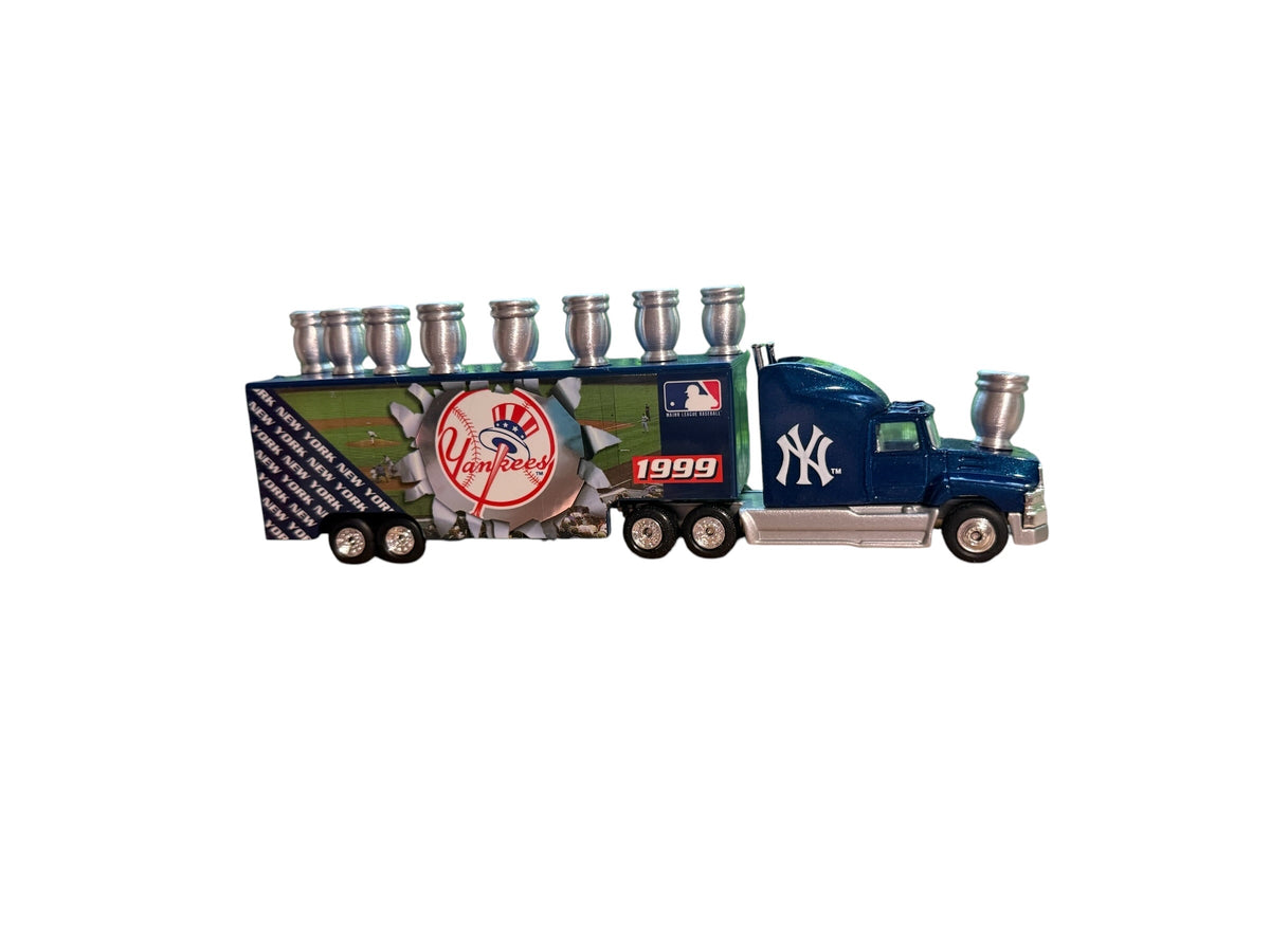 Vintage Yankees Baseball Collectible Truck Menorah