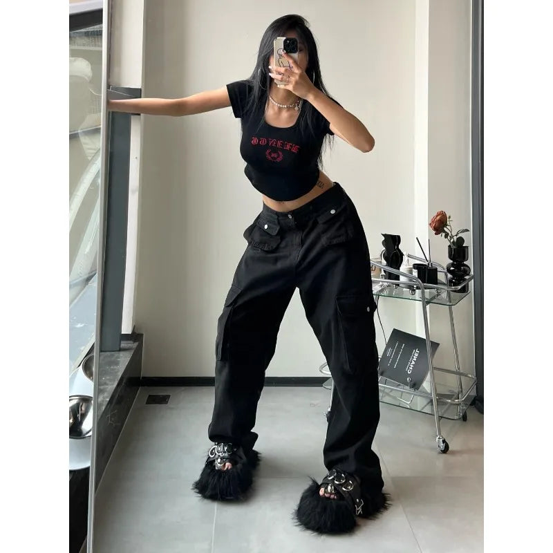 Vintage Brown Baggy Cargo Pants – 90s Streetwear – product image 6