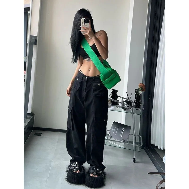 Vintage Brown Baggy Cargo Pants – 90s Streetwear – product image 5
