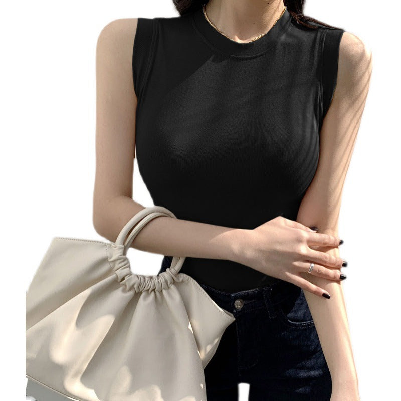 Ribbed Wide-Strap Fitted Tank Top – product image 3