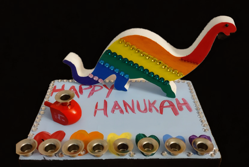 Make Your Own Dinosaur Menorah Craft Kit!