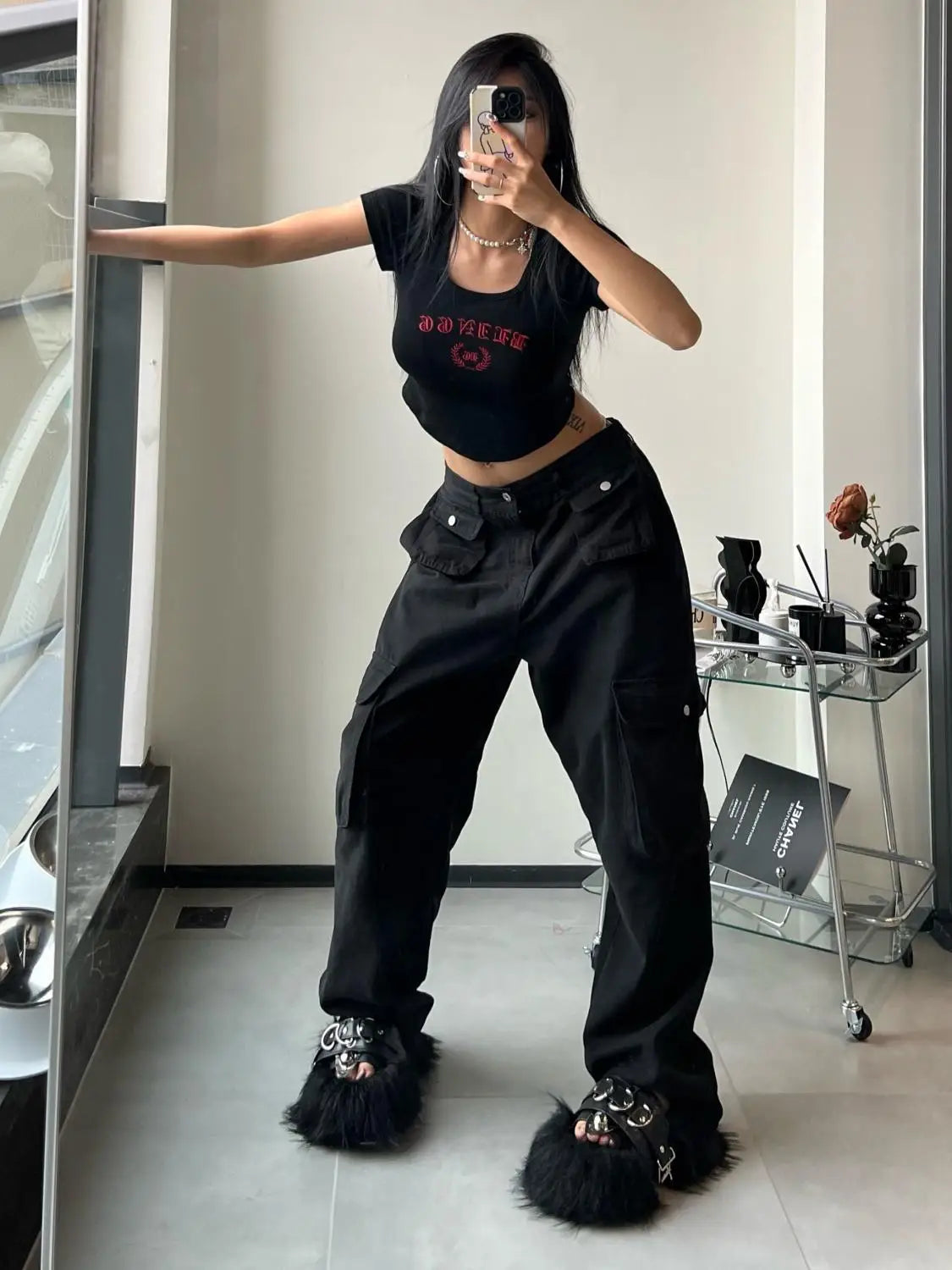 Vintage Brown Baggy Cargo Pants – 90s Streetwear – product image 10