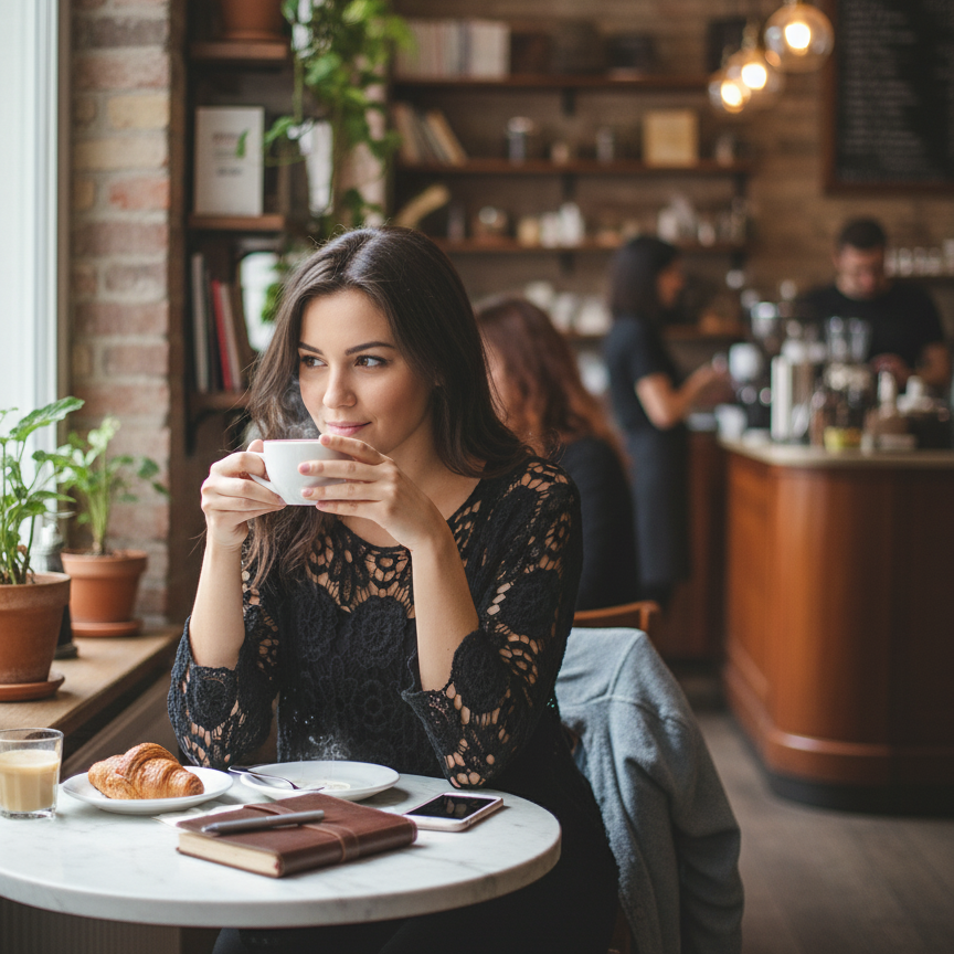 Unexpectedly You Midnight Lace Crochet Long-Sleeve Top - Unexpectedly You