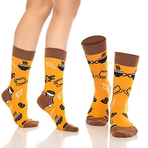 Fun Crew Socks for Men and Women – Colorful Cotton Novelty 6-Pack – product image 2