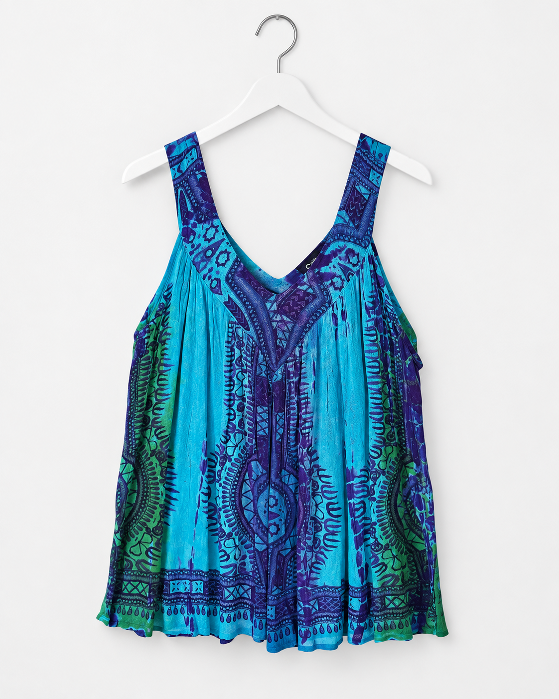 Unexpectedly You Blue Mirage Tie-Dye Boho Tank Top