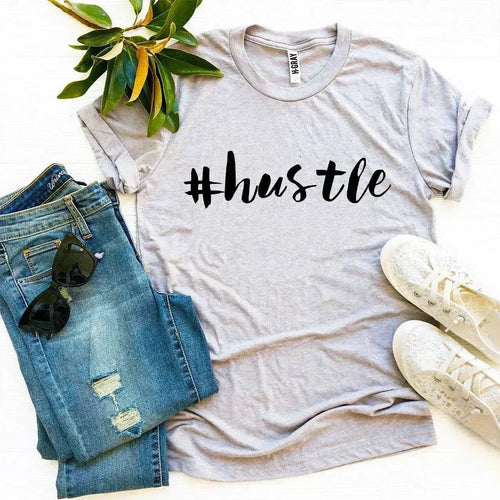 Hustle Printed Women T-Shirt | Premium Cotton | Bella Canvas – product image 2