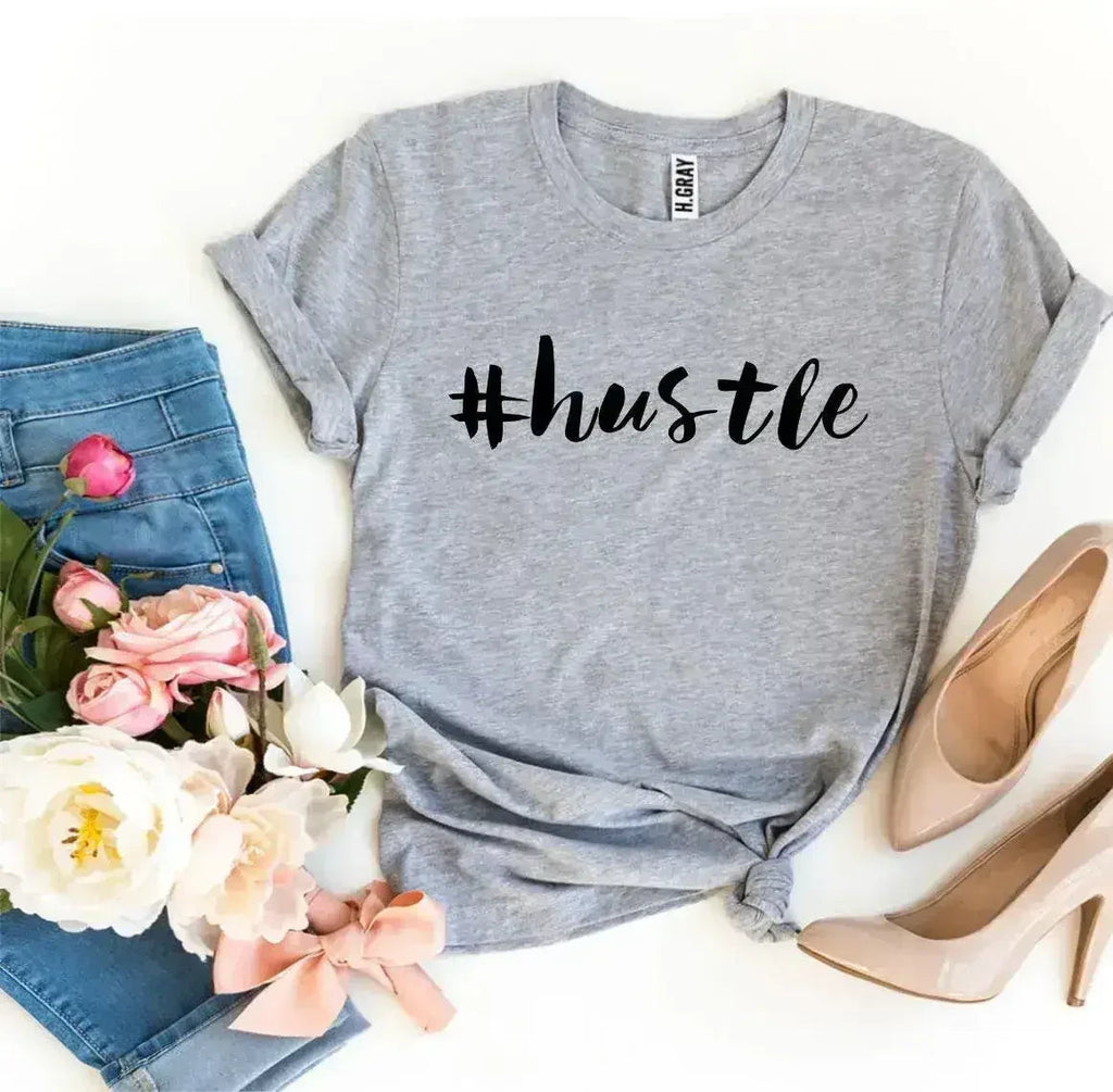 Hustle Printed Women T-Shirt | Premium Cotton | Bella Canvas – product image 1