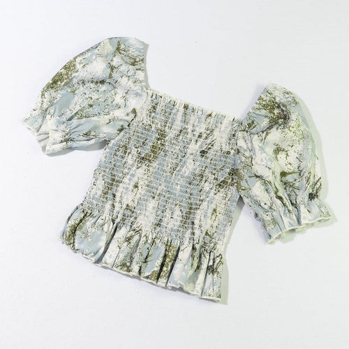French Floral Print Slim Blouse – product image 2