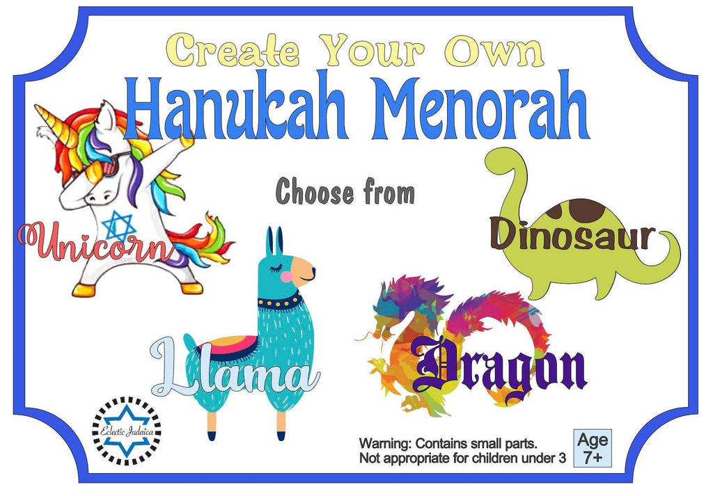 Make Your Own Dinosaur Menorah Craft Kit!