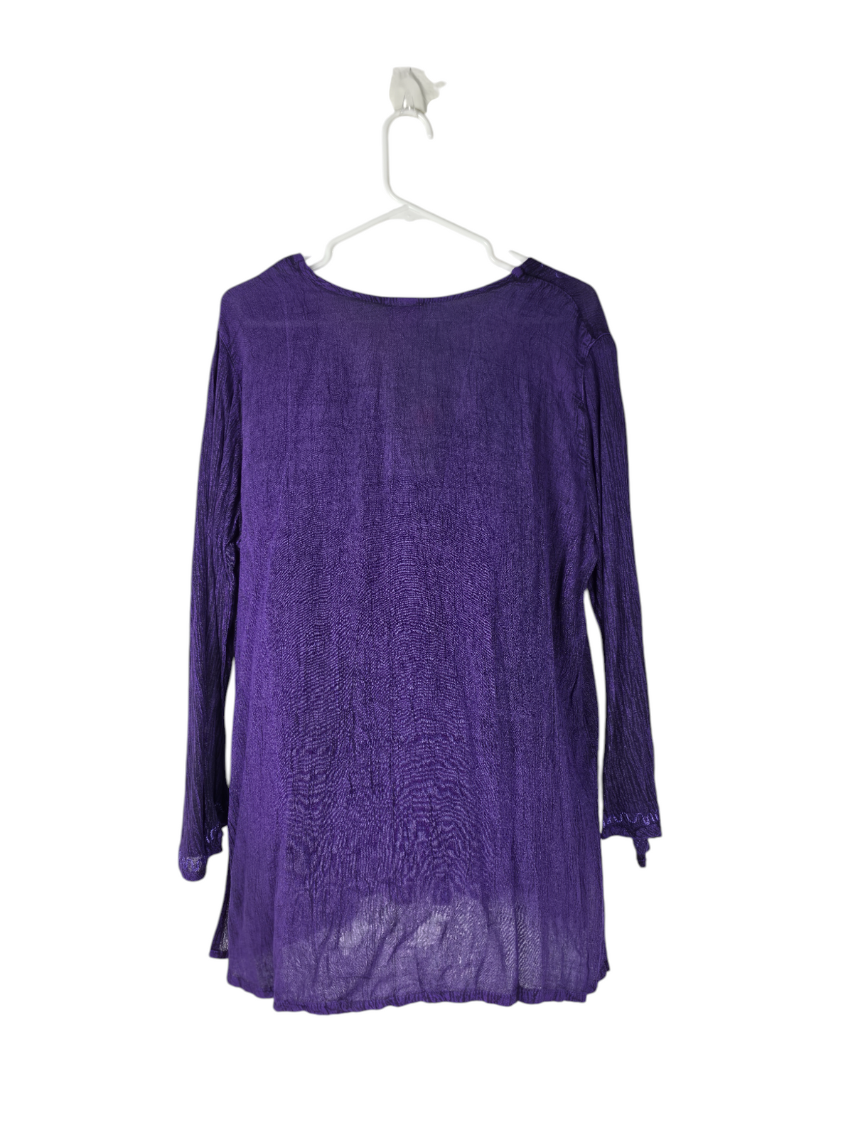 Amethyst Dawn Embroidered Boho Top — alternate clean product image