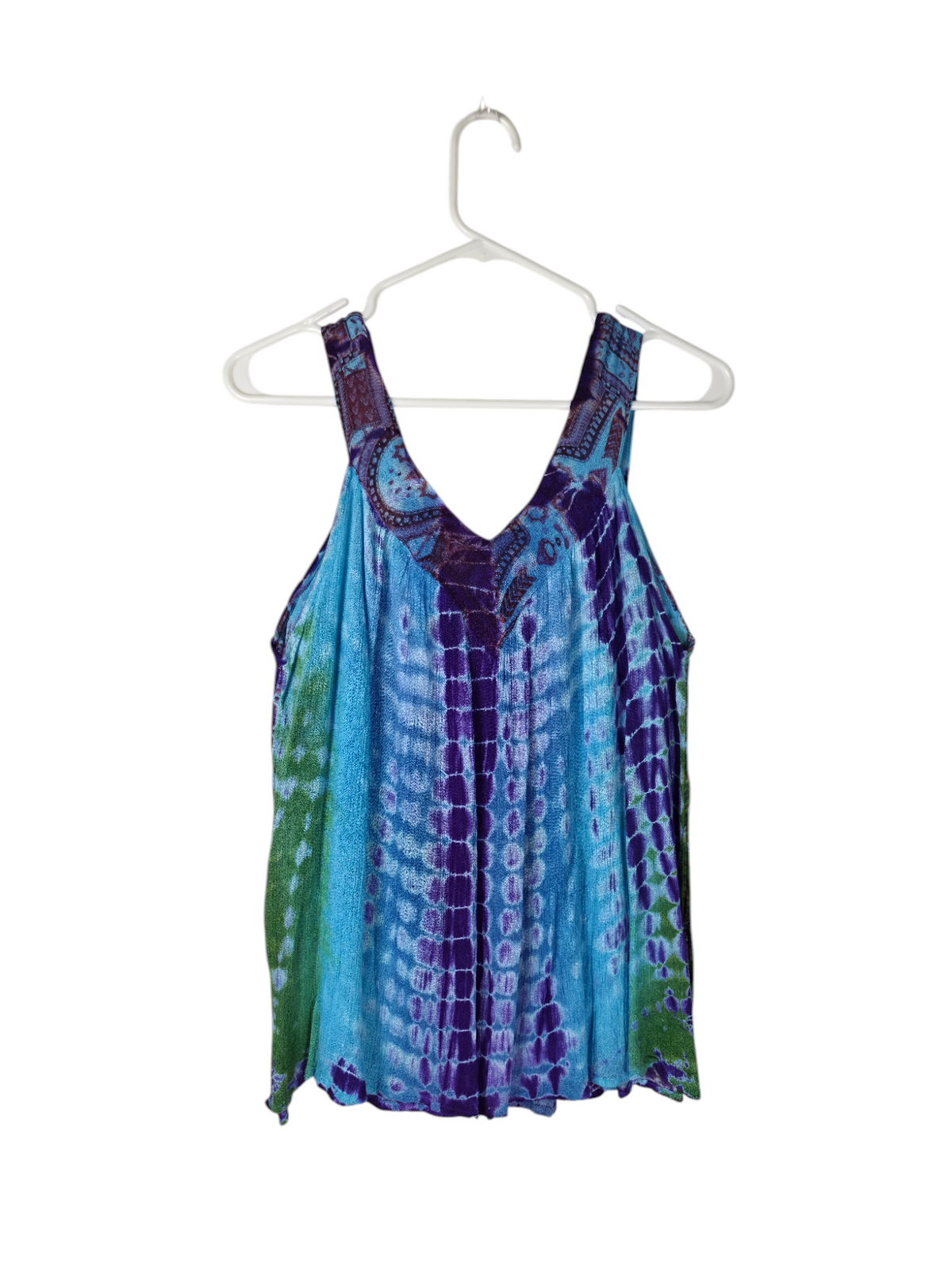 Blue Mirage Boho Tank Top — alternate clean product image